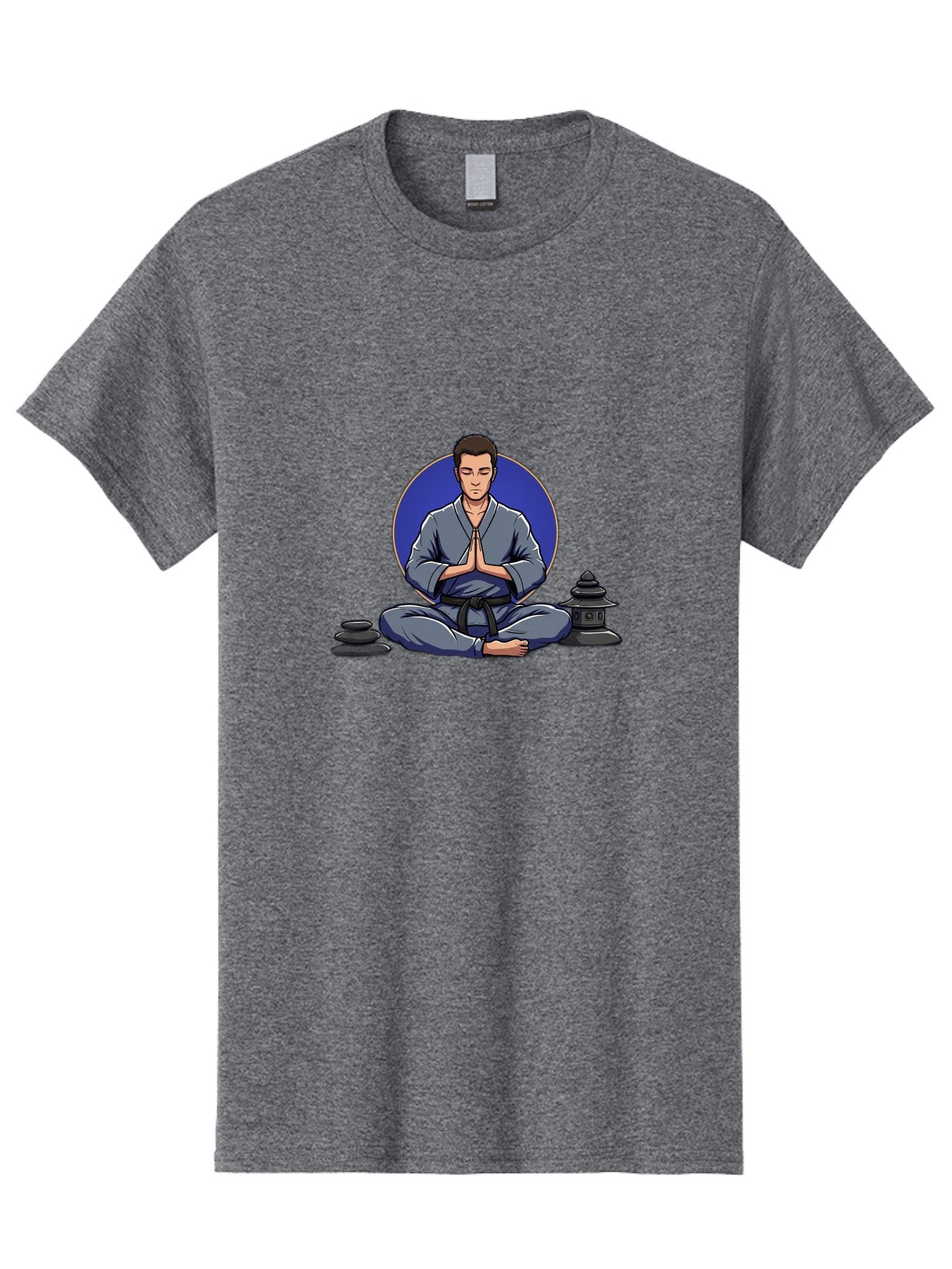 Man-Meditating Men'S Graphic Tee, 100% Cotton, Comfortable Casual Summer Wear, Machine Washable, Vintage Camera, Old Camera, Antique Camera, Black Camera, Classic Photography, Photography Equipment, Nostalgic Device, Film Camera, Camera Art Bag747 6