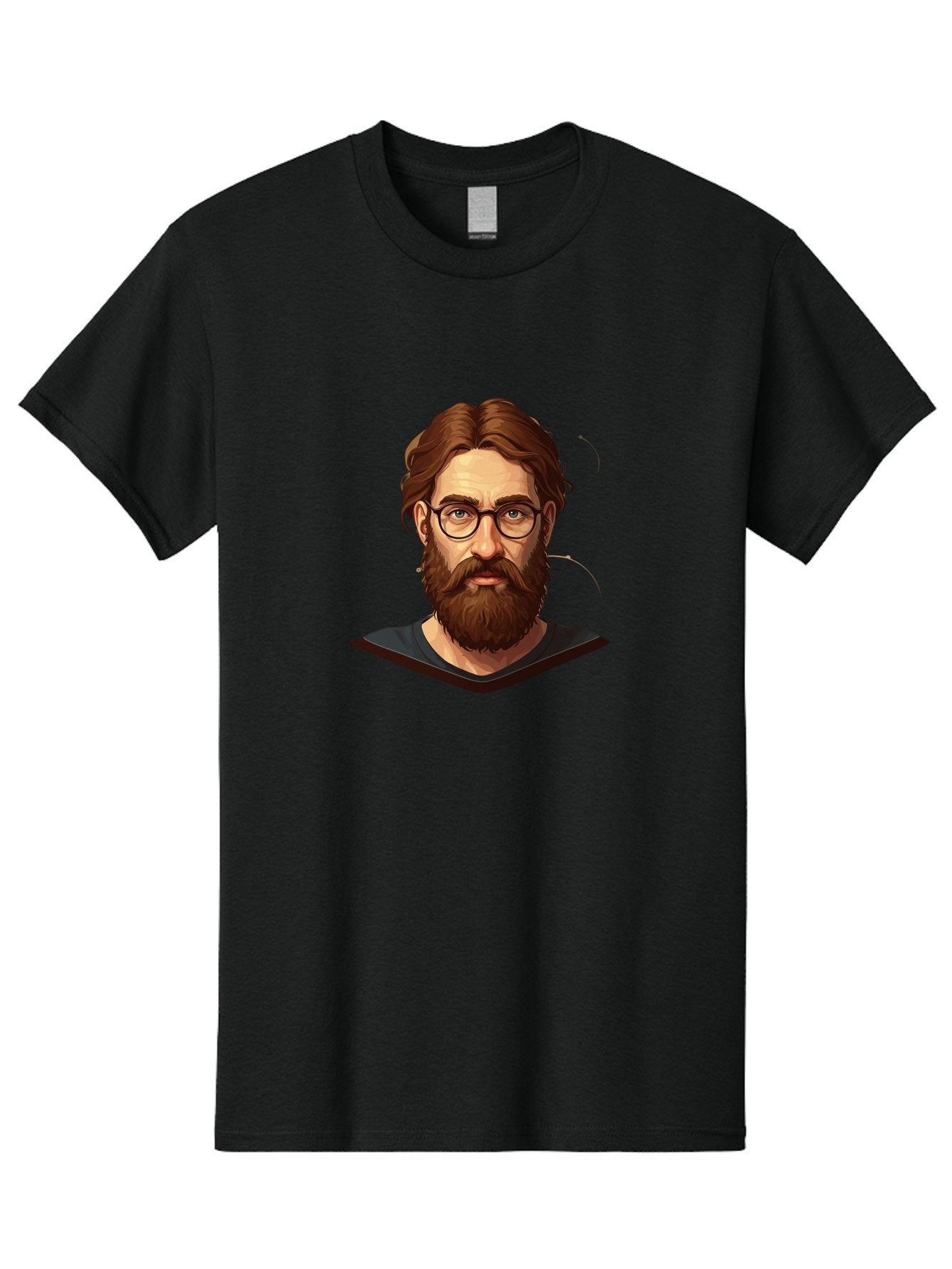 Man-With-Beard-And-Glasses Men'S Graphic Tee, 100% Cotton, Comfortable Casual Summer Wear, Machine Washable, Vintage Camera, Old Camera, Antique Camera, Black Camera, Classic Photography, Photography Equipment, Nostalgic Device, Film Camera, Bag749 14