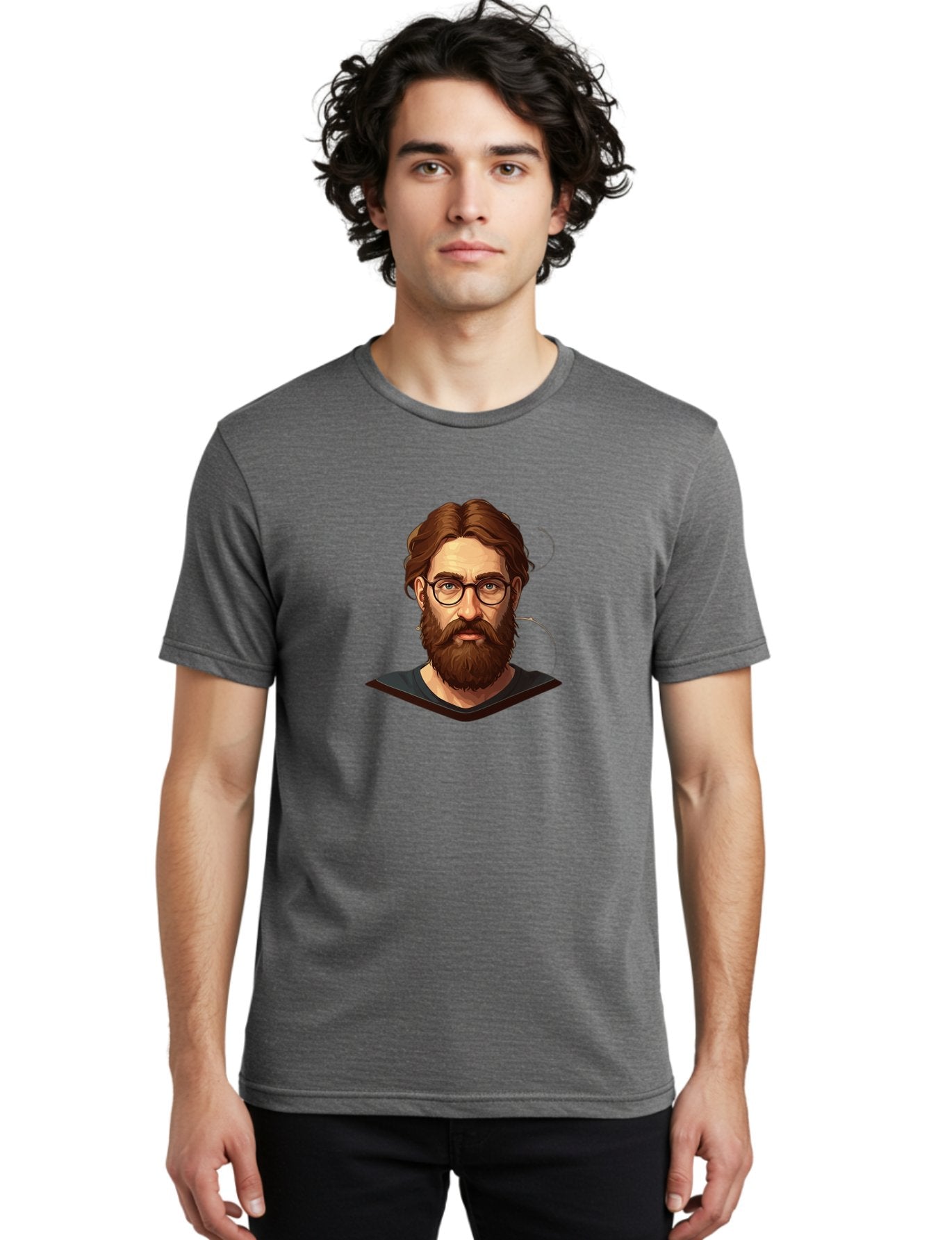 Man-With-Beard-And-Glasses Men'S Graphic Tee, 100% Cotton, Comfortable Casual Summer Wear, Machine Washable, Vintage Camera, Old Camera, Antique Camera, Black Camera, Classic Photography, Photography Equipment, Nostalgic Device, Film Camera, Bag749 22