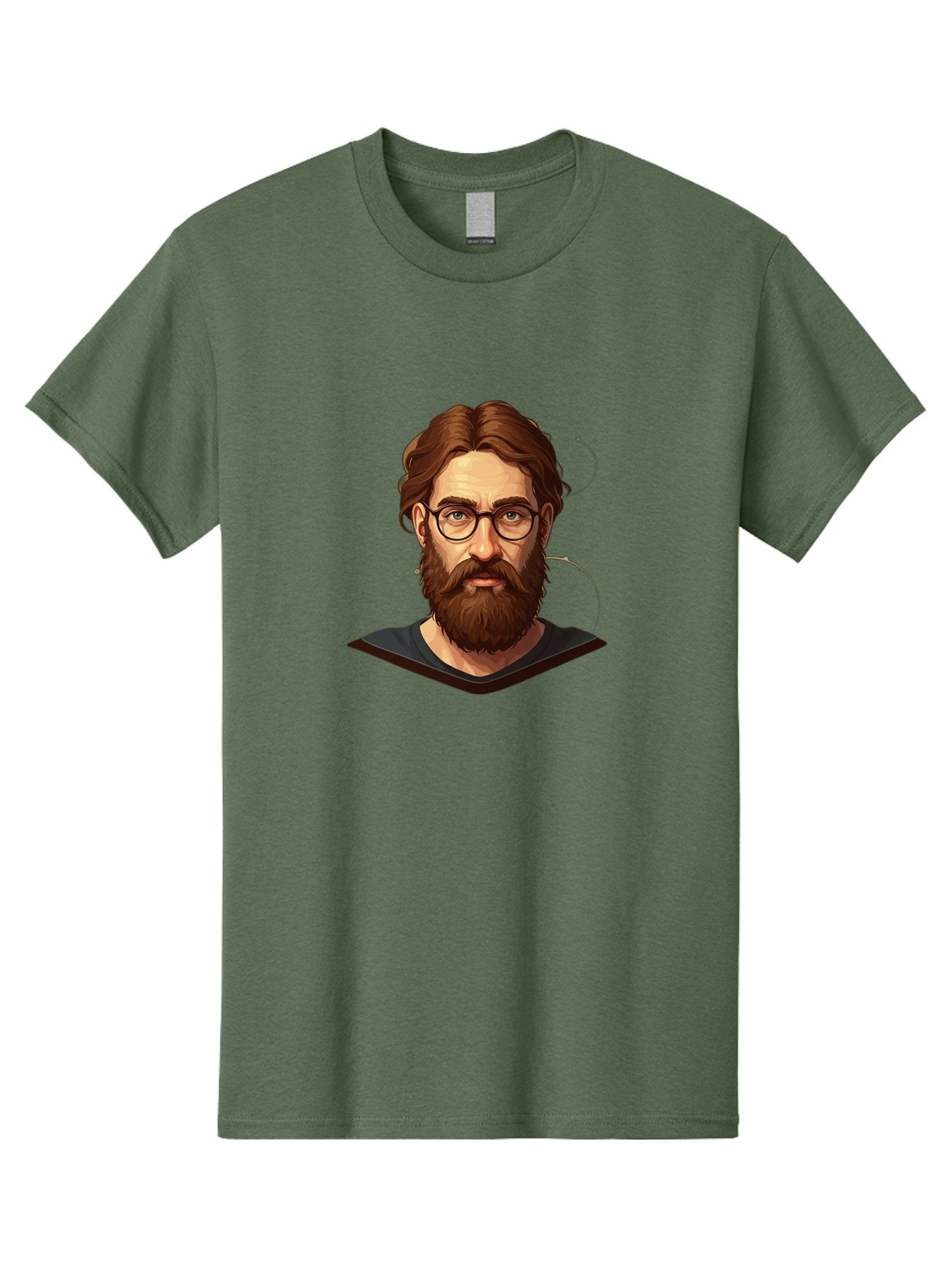 Man-With-Beard-And-Glasses Men'S Graphic Tee, 100% Cotton, Comfortable Casual Summer Wear, Machine Washable, Vintage Camera, Old Camera, Antique Camera, Black Camera, Classic Photography, Photography Equipment, Nostalgic Device, Film Camera, Bag749 11