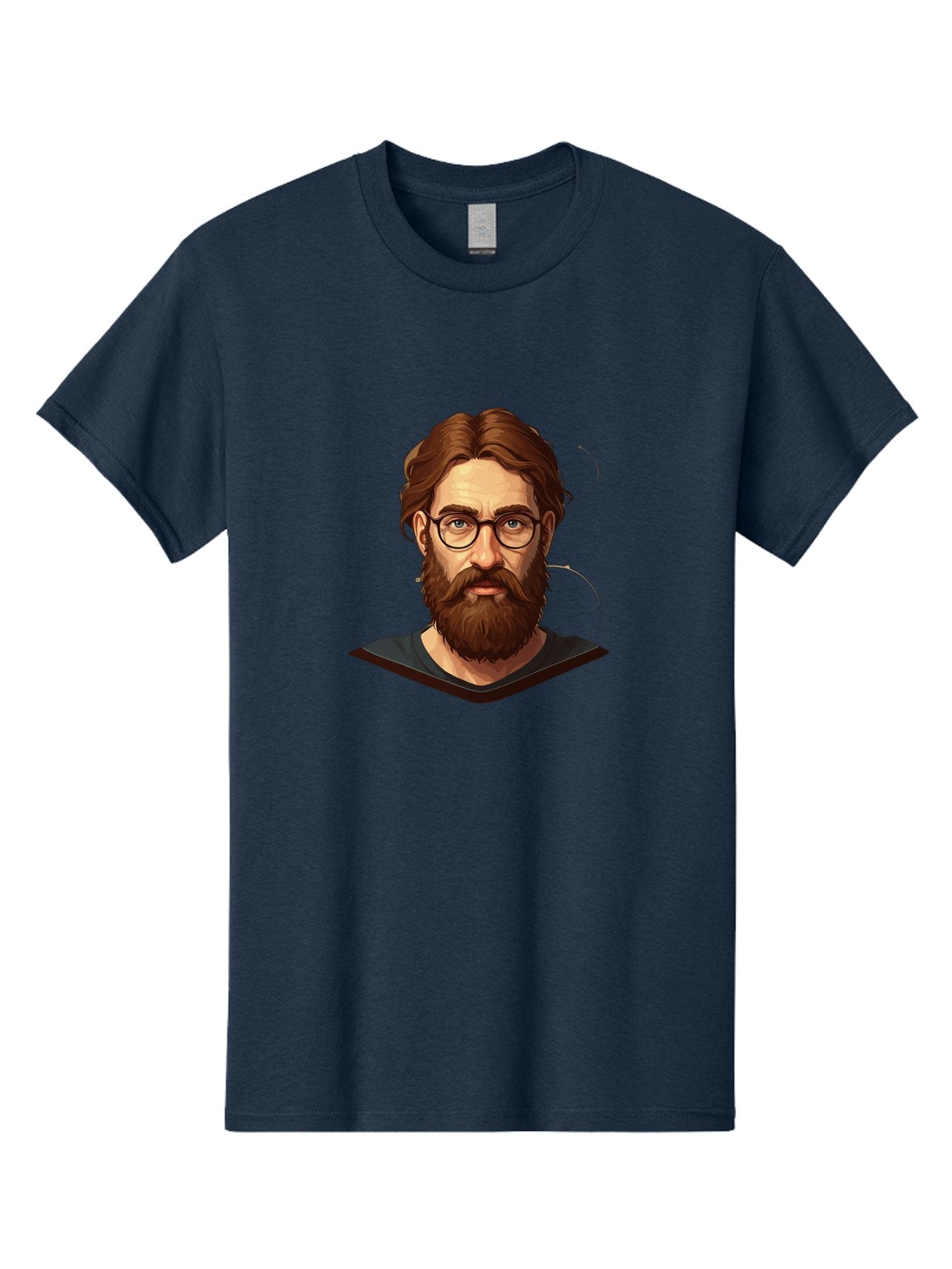 Man-With-Beard-And-Glasses Men'S Graphic Tee, 100% Cotton, Comfortable Casual Summer Wear, Machine Washable, Vintage Camera, Old Camera, Antique Camera, Black Camera, Classic Photography, Photography Equipment, Nostalgic Device, Film Camera, Bag749 13