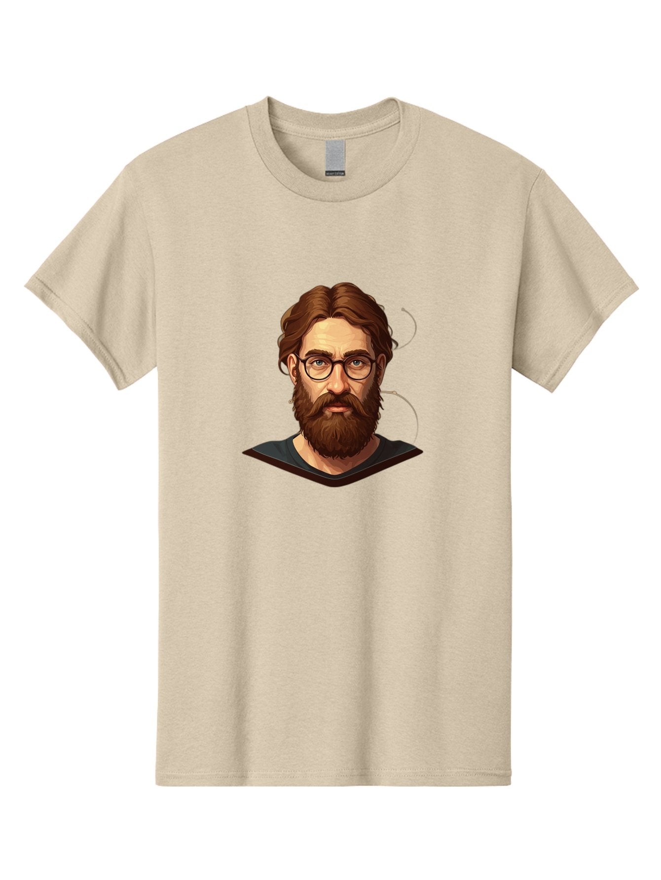 Man-With-Beard-And-Glasses Men'S Graphic Tee, 100% Cotton, Comfortable Casual Summer Wear, Machine Washable, Vintage Camera, Old Camera, Antique Camera, Black Camera, Classic Photography, Photography Equipment, Nostalgic Device, Film Camera, Bag749 7