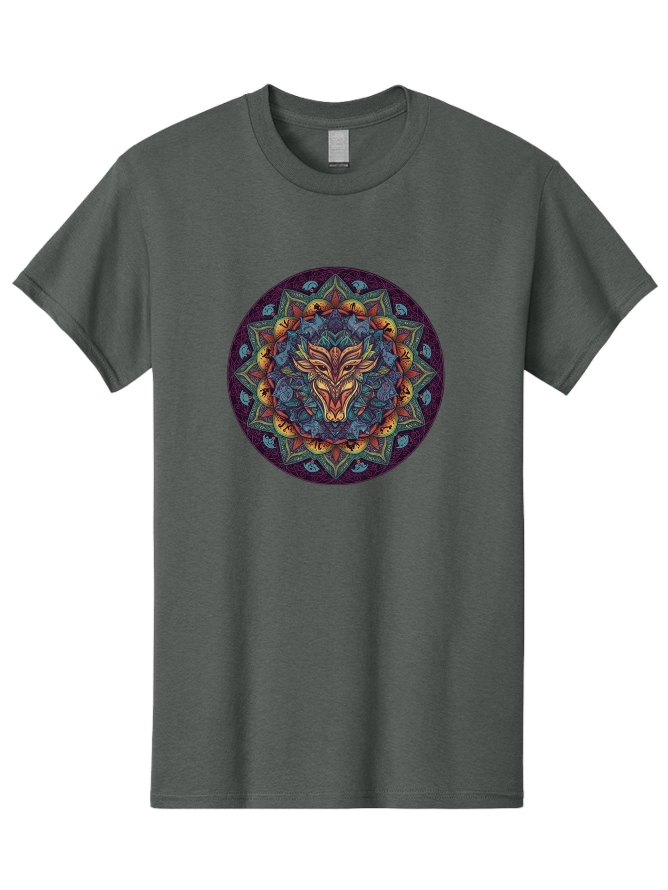 Mandala-Wolf Men'S Graphic Tee, 100% Cotton, Comfortable Casual Summer Wear, Machine Washable, Vintage Camera, Old Camera, Antique Camera, Black Camera, Classic Photography, Photography Equipment, Nostalgic Device, Film Camera, Camera Art Bag755 3