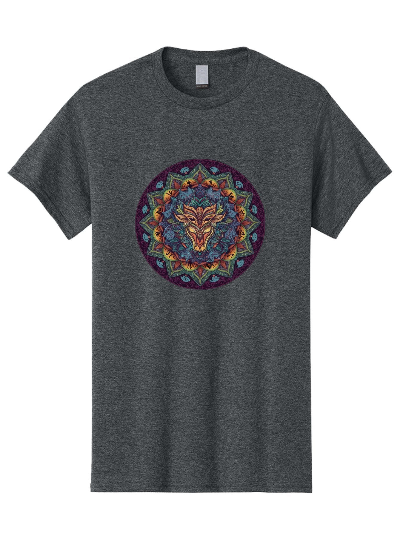 Mandala-Wolf Men'S Graphic Tee, 100% Cotton, Comfortable Casual Summer Wear, Machine Washable, Vintage Camera, Old Camera, Antique Camera, Black Camera, Classic Photography, Photography Equipment, Nostalgic Device, Film Camera, Camera Art Bag755 10