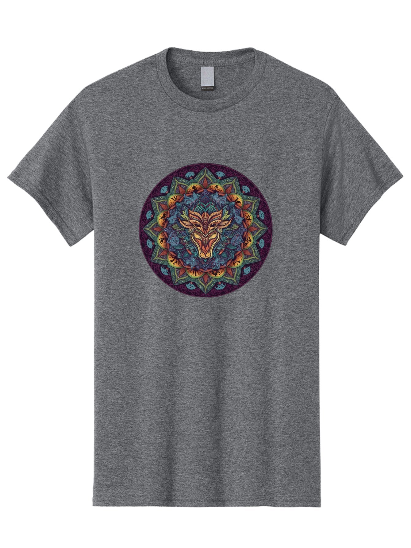 Mandala-Wolf Men'S Graphic Tee, 100% Cotton, Comfortable Casual Summer Wear, Machine Washable, Vintage Camera, Old Camera, Antique Camera, Black Camera, Classic Photography, Photography Equipment, Nostalgic Device, Film Camera, Camera Art Bag755 9