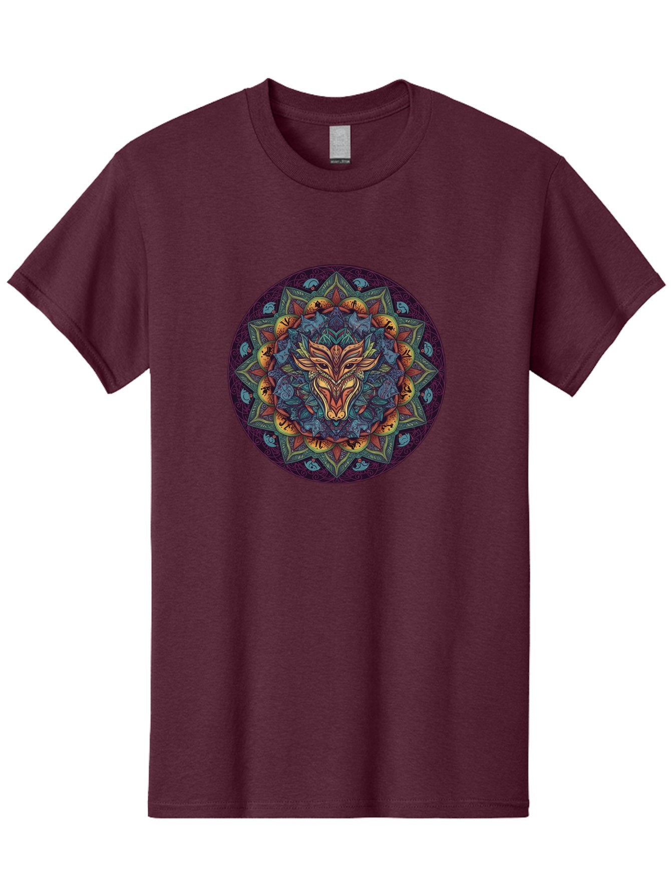 Mandala-Wolf Men'S Graphic Tee, 100% Cotton, Comfortable Casual Summer Wear, Machine Washable, Vintage Camera, Old Camera, Antique Camera, Black Camera, Classic Photography, Photography Equipment, Nostalgic Device, Film Camera, Camera Art Bag755 13