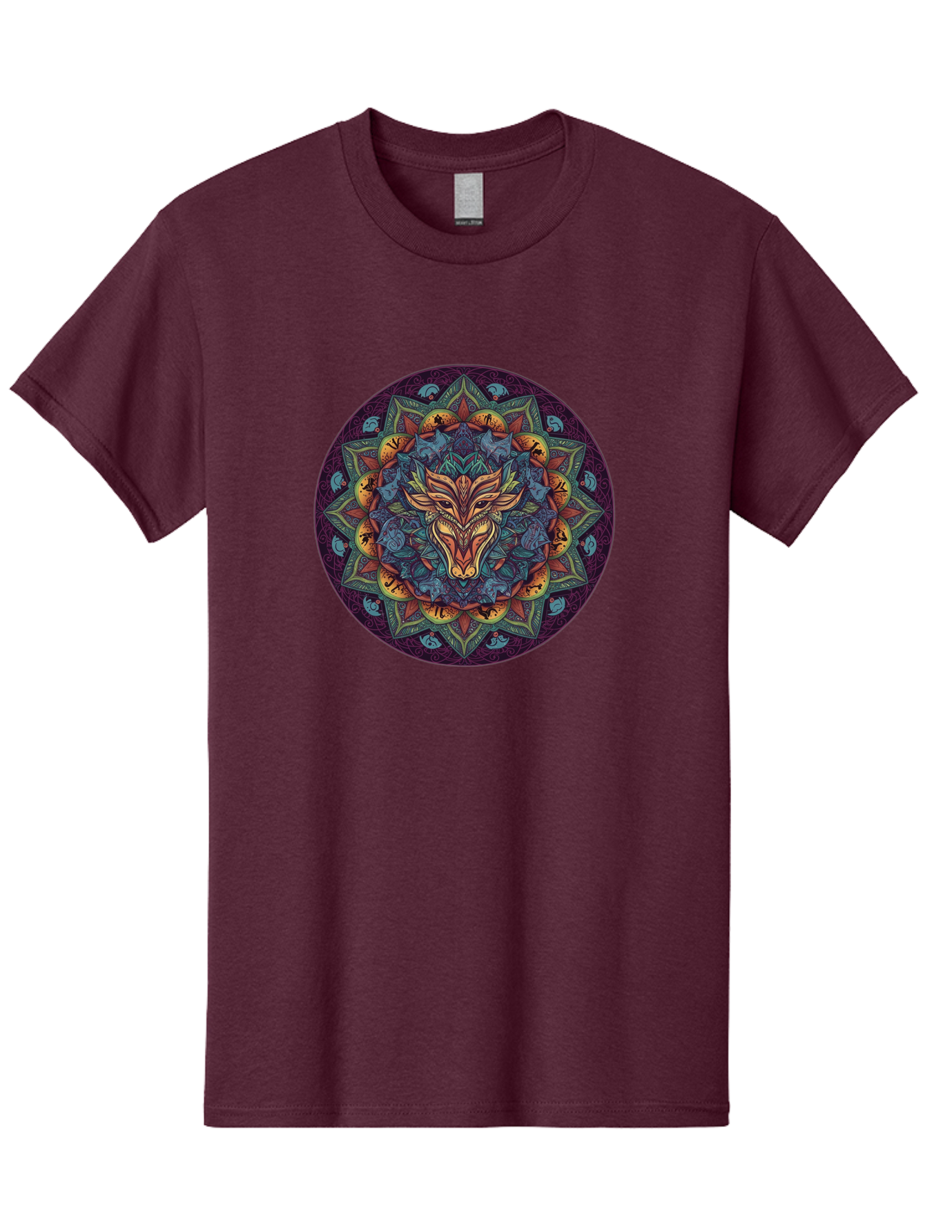 Mandala-Wolf Men'S Graphic Tee, 100% Cotton, Comfortable Casual Summer Wear, Machine Washable, Vintage Camera, Old Camera, Antique Camera, Black Camera, Classic Photography, Photography Equipment, Nostalgic Device, Film Camera, Camera Art Bag755 15