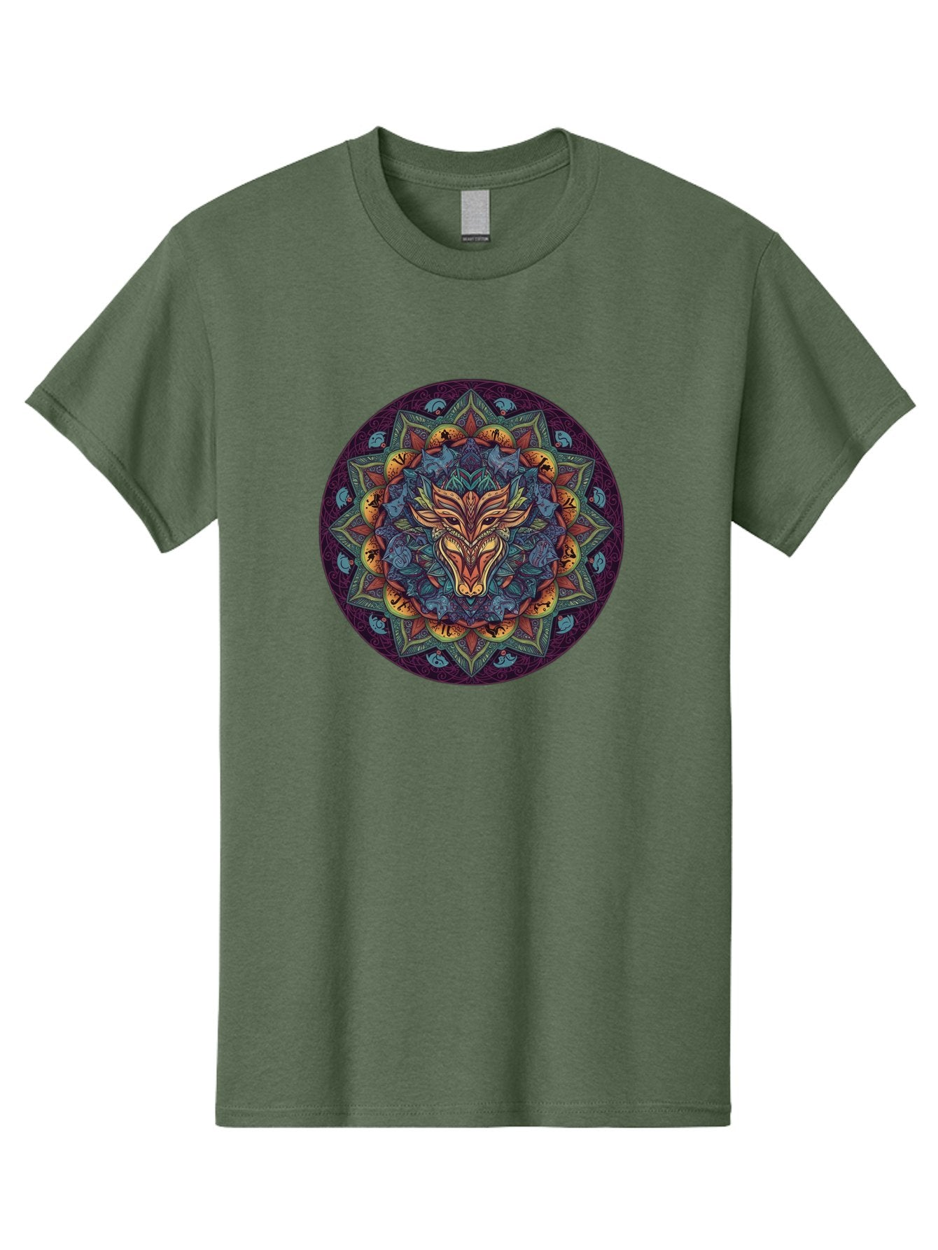 Mandala-Wolf Men'S Graphic Tee, 100% Cotton, Comfortable Casual Summer Wear, Machine Washable, Vintage Camera, Old Camera, Antique Camera, Black Camera, Classic Photography, Photography Equipment, Nostalgic Device, Film Camera, Camera Art Bag755 8