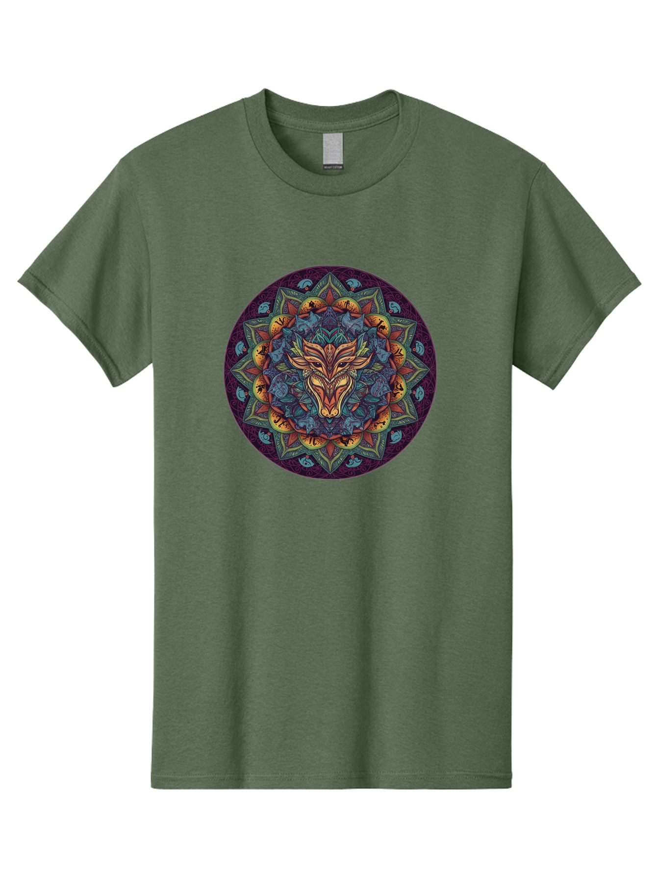 Mandala-Wolf Men'S Graphic Tee, 100% Cotton, Comfortable Casual Summer Wear, Machine Washable, Vintage Camera, Old Camera, Antique Camera, Black Camera, Classic Photography, Photography Equipment, Nostalgic Device, Film Camera, Camera Art Bag755 6