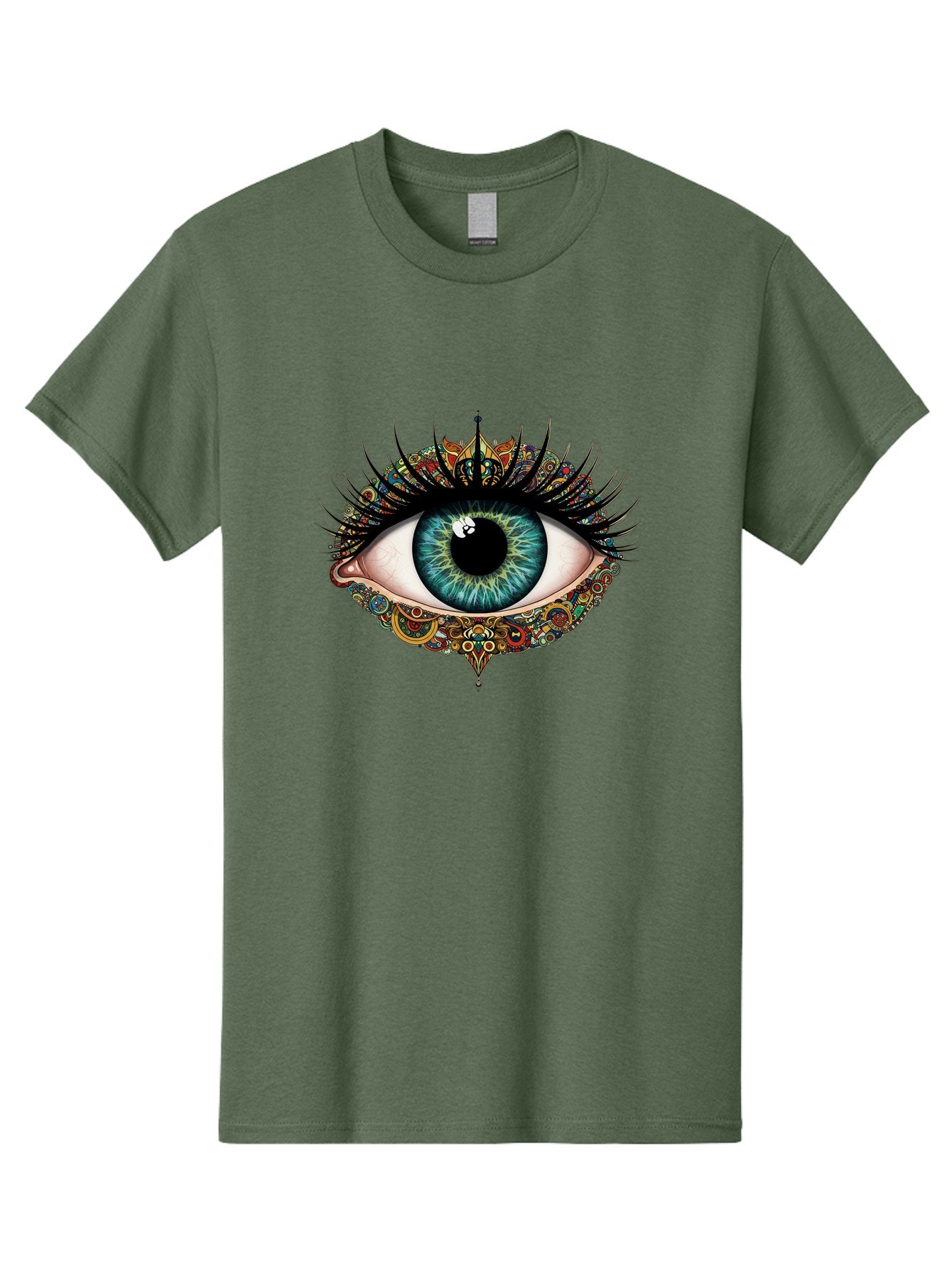 Mandalas-Eye Men'S Graphic Tee, 100% Cotton, Comfortable Casual Summer Wear, Machine Washable, Vintage Camera, Old Camera, Antique Camera, Black Camera, Classic Photography, Photography Equipment, Nostalgic Device, Film Camera, Camera Art Bag757