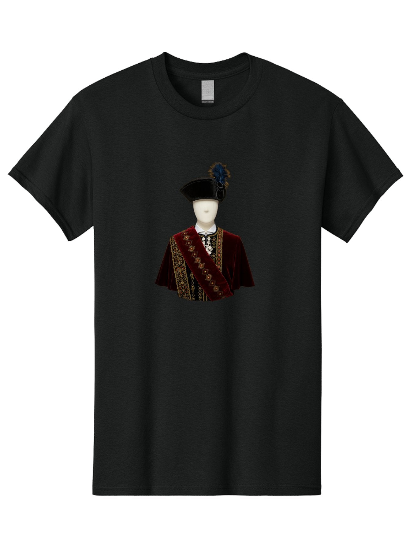 Mannequin-In-Sash-Coat-And-Hat Men'S Graphic Tee, 100% Cotton, Comfortable Casual Summer Wear, Machine Washable, Vintage Camera, Old Camera, Antique Camera, Black Camera, Classic Photography, Photography Equipment, Nostalgic Device, Bag759 13