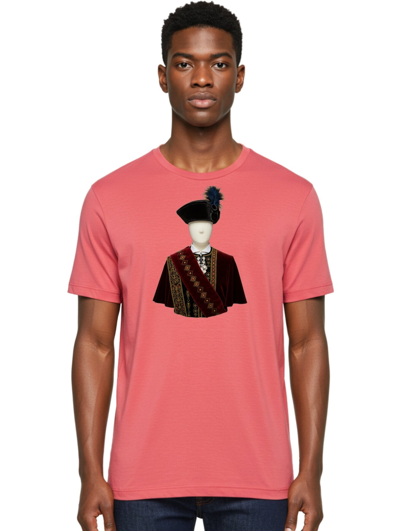 Mannequin-In-Sash-Coat-And-Hat Men'S Graphic Tee, 100% Cotton, Comfortable Casual Summer Wear, Machine Washable, Vintage Camera, Old Camera, Antique Camera, Black Camera, Classic Photography, Photography Equipment, Nostalgic Device, Bag759 27