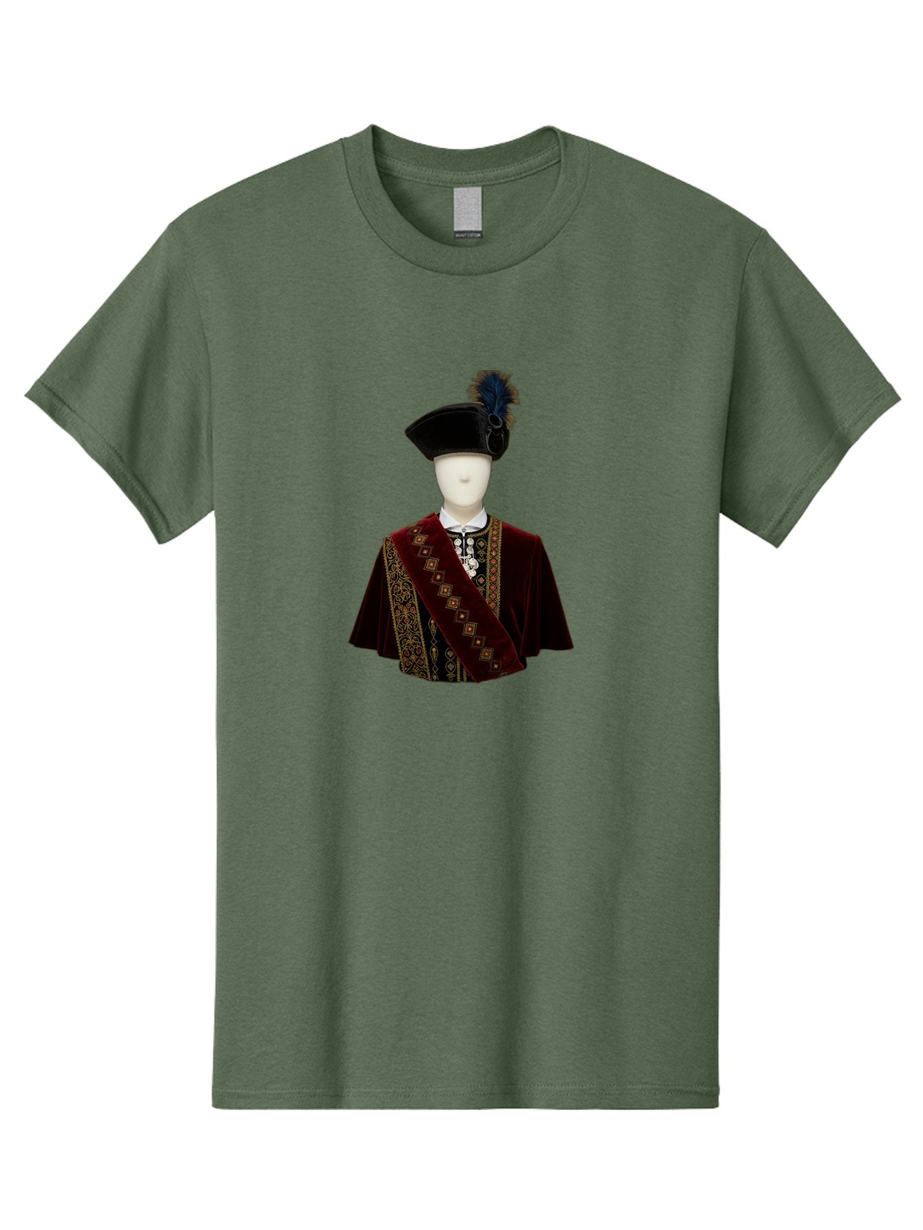 Mannequin-In-Sash-Coat-And-Hat Men'S Graphic Tee, 100% Cotton, Comfortable Casual Summer Wear, Machine Washable, Vintage Camera, Old Camera, Antique Camera, Black Camera, Classic Photography, Photography Equipment, Nostalgic Device, Bag759 6