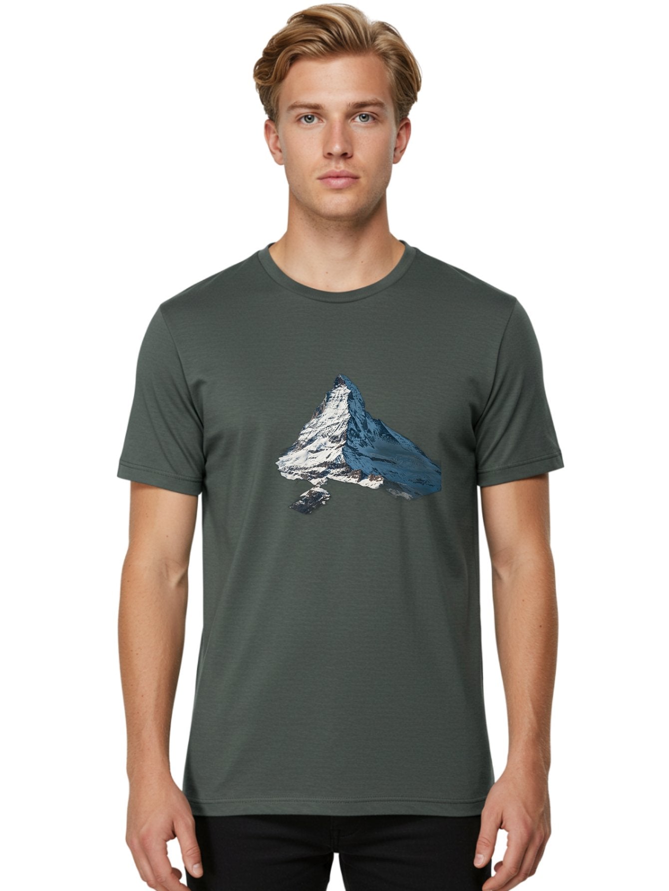 Matterhorn-1 Men'S Graphic Tee, 100% Cotton, Comfortable Casual Summer Wear, Machine Washable, Vintage Camera, Old Camera, Antique Camera, Black Camera, Classic Photography, Photography Equipment, Nostalgic Device, Film Camera, Camera Art Bag762 27