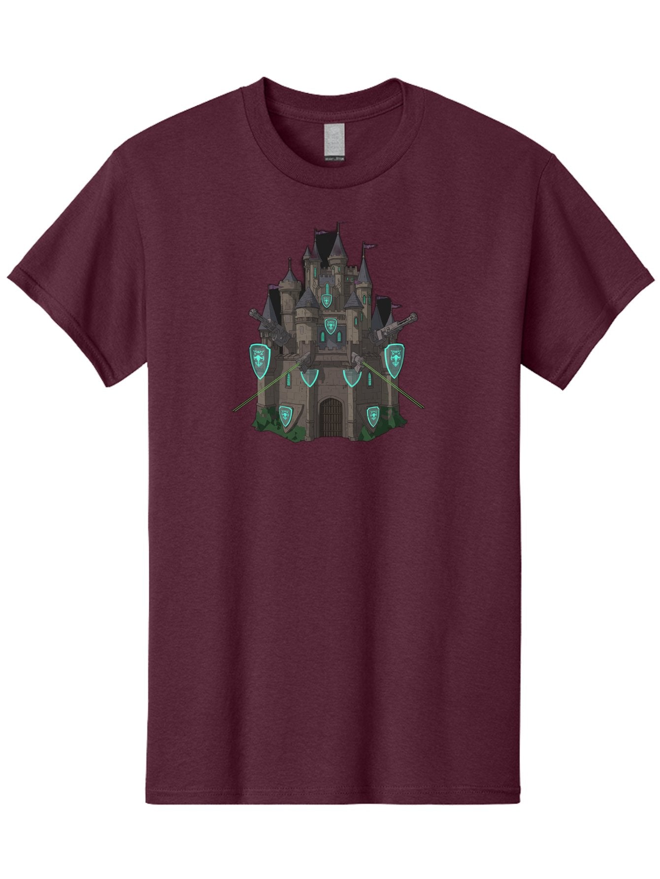 Medieval-Castle-1 Men'S Graphic Tee, 100% Cotton, Comfortable Casual Summer Wear, Machine Washable, Vintage Camera, Old Camera, Antique Camera, Black Camera, Classic Photography, Photography Equipment, Nostalgic Device, Film Camera, Camera Art Bag764