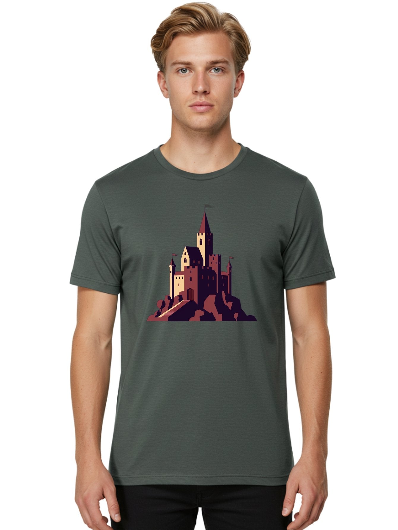 Medieval-Castle Men'S Graphic Tee, 100% Cotton, Comfortable Casual Summer Wear, Machine Washable, Vintage Camera, Old Camera, Antique Camera, Black Camera, Classic Photography, Photography Equipment, Nostalgic Device, Film Camera, Camera Art Bag765 29