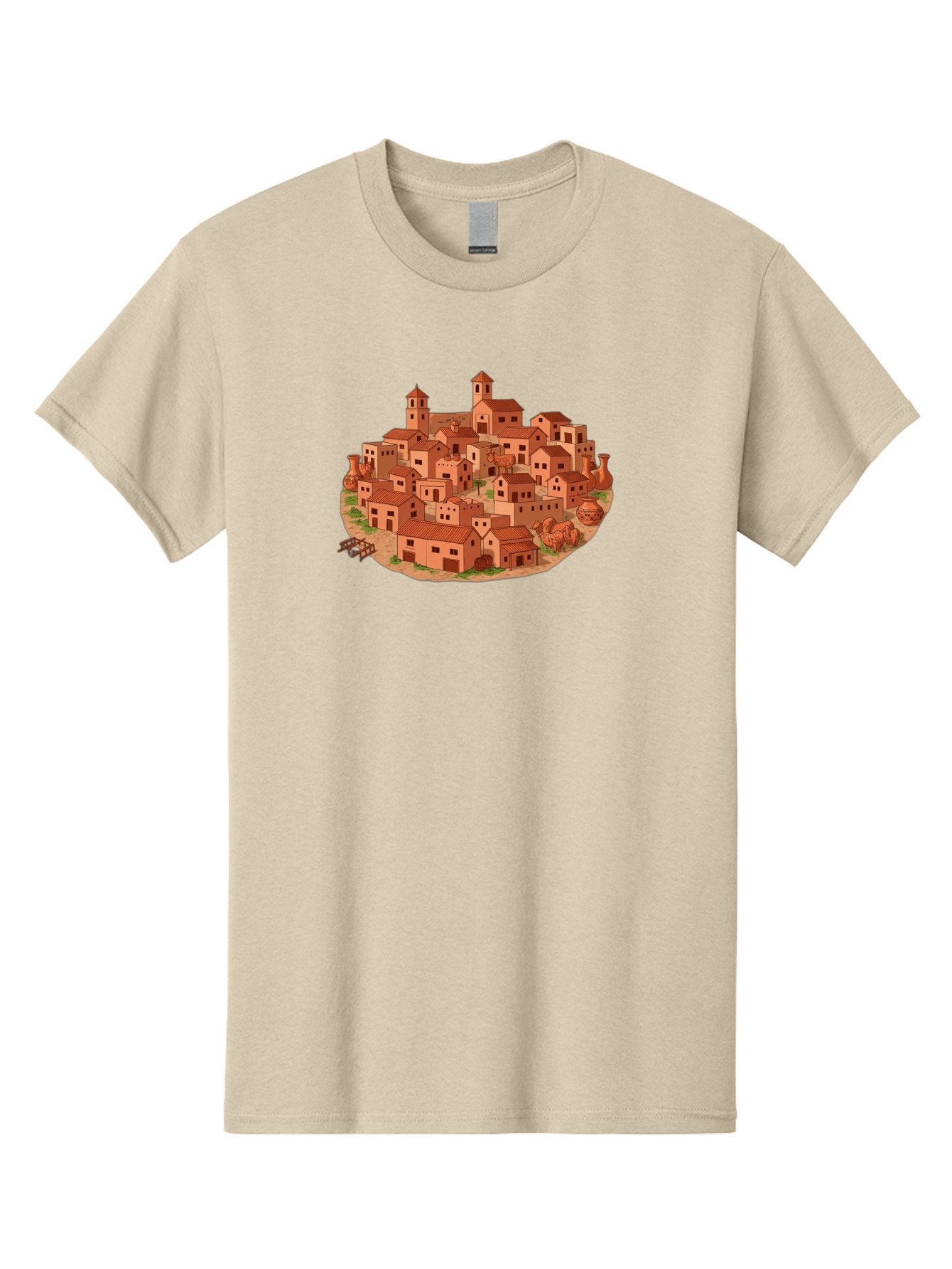 Medieval-Village-1 Men'S Graphic Tee, 100% Cotton, Comfortable Casual Summer Wear, Machine Washable, Vintage Camera, Old Camera, Antique Camera, Black Camera, Classic Photography, Photography Equipment, Nostalgic Device, Film Camera, Bag768 7