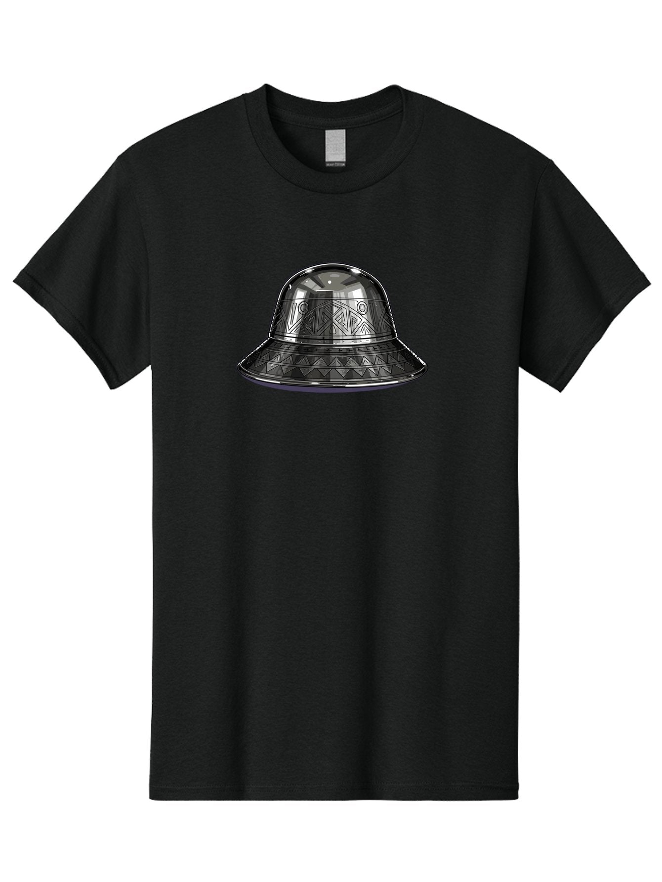 Metallic-Dome-Shaped-Object Men'S Graphic Tee, 100% Cotton, Comfortable Casual Summer Wear, Machine Washable, Vintage Camera, Old Camera, Antique Camera, Black Camera, Classic Photography, Photography Equipment, Nostalgic Device, Film Camera, Bag777 10