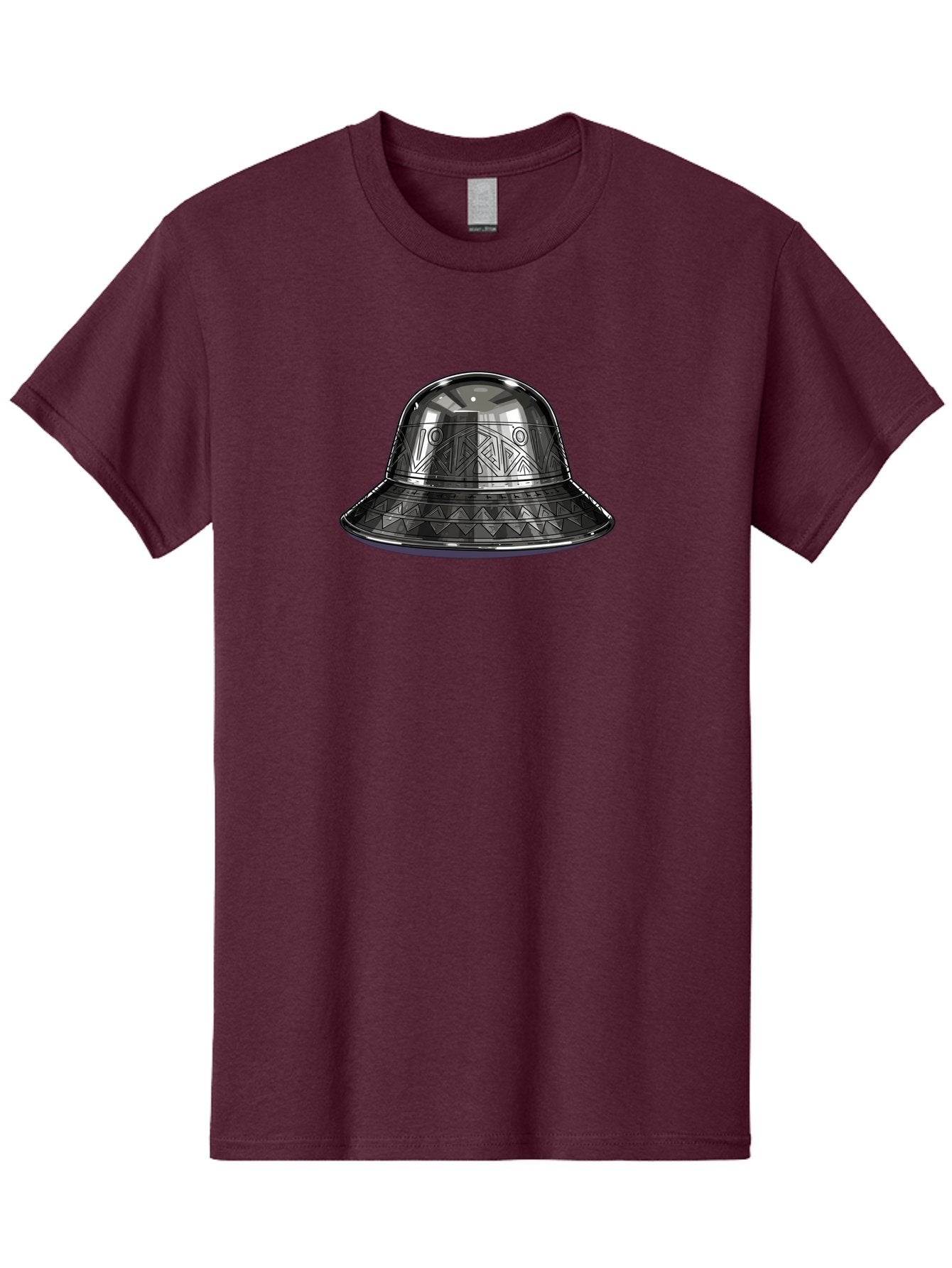 Metallic-Dome-Shaped-Object Men'S Graphic Tee, 100% Cotton, Comfortable Casual Summer Wear, Machine Washable, Vintage Camera, Old Camera, Antique Camera, Black Camera, Classic Photography, Photography Equipment, Nostalgic Device, Film Camera, Bag777 7