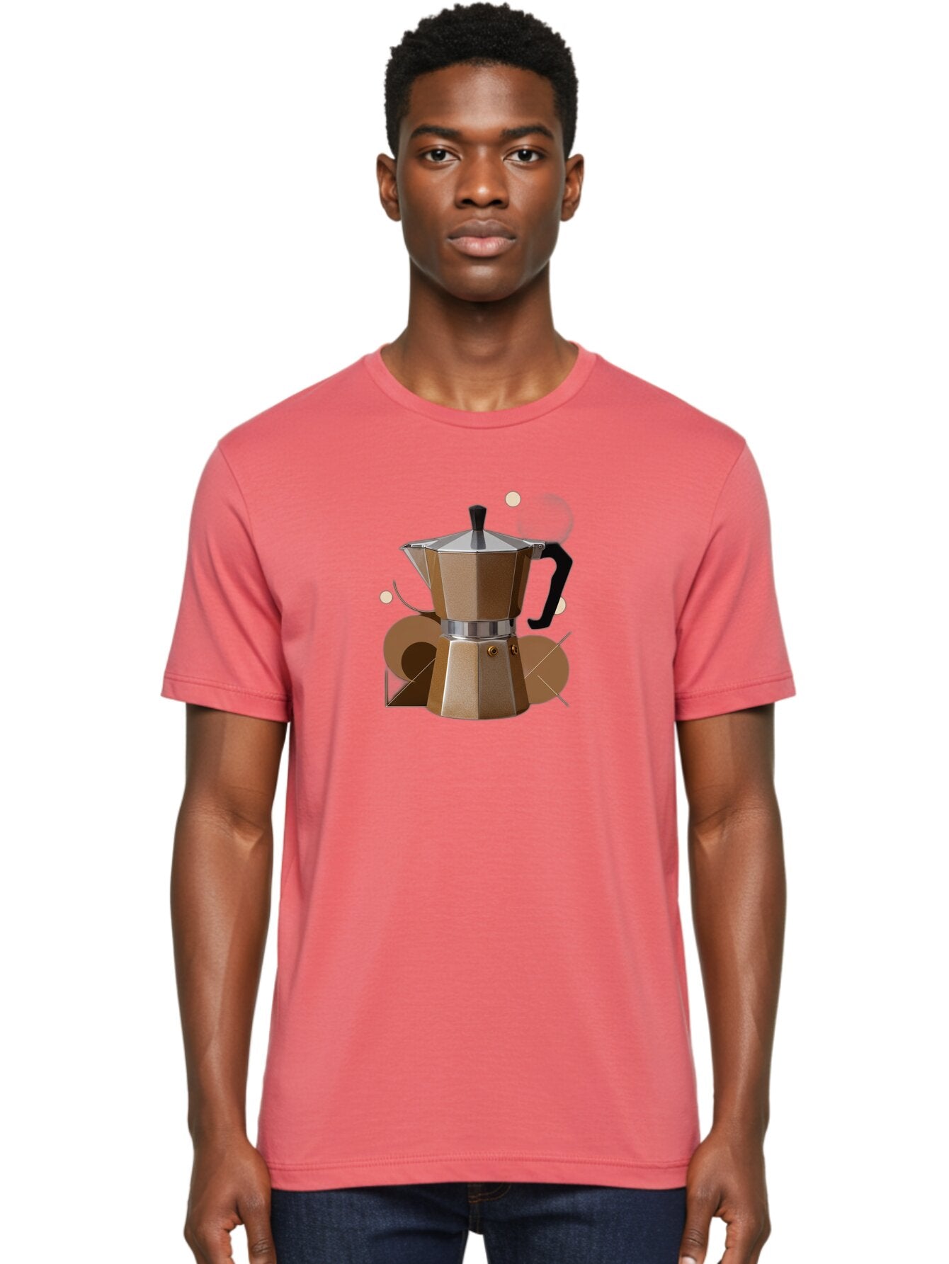 Moka-Pot-1 Men'S Graphic Tee, 100% Cotton, Comfortable Casual Summer Wear, Machine Washable, Vintage Camera, Old Camera, Antique Camera, Black Camera, Classic Photography, Photography Equipment, Nostalgic Device, Film Camera, Camera Art Bag796 16