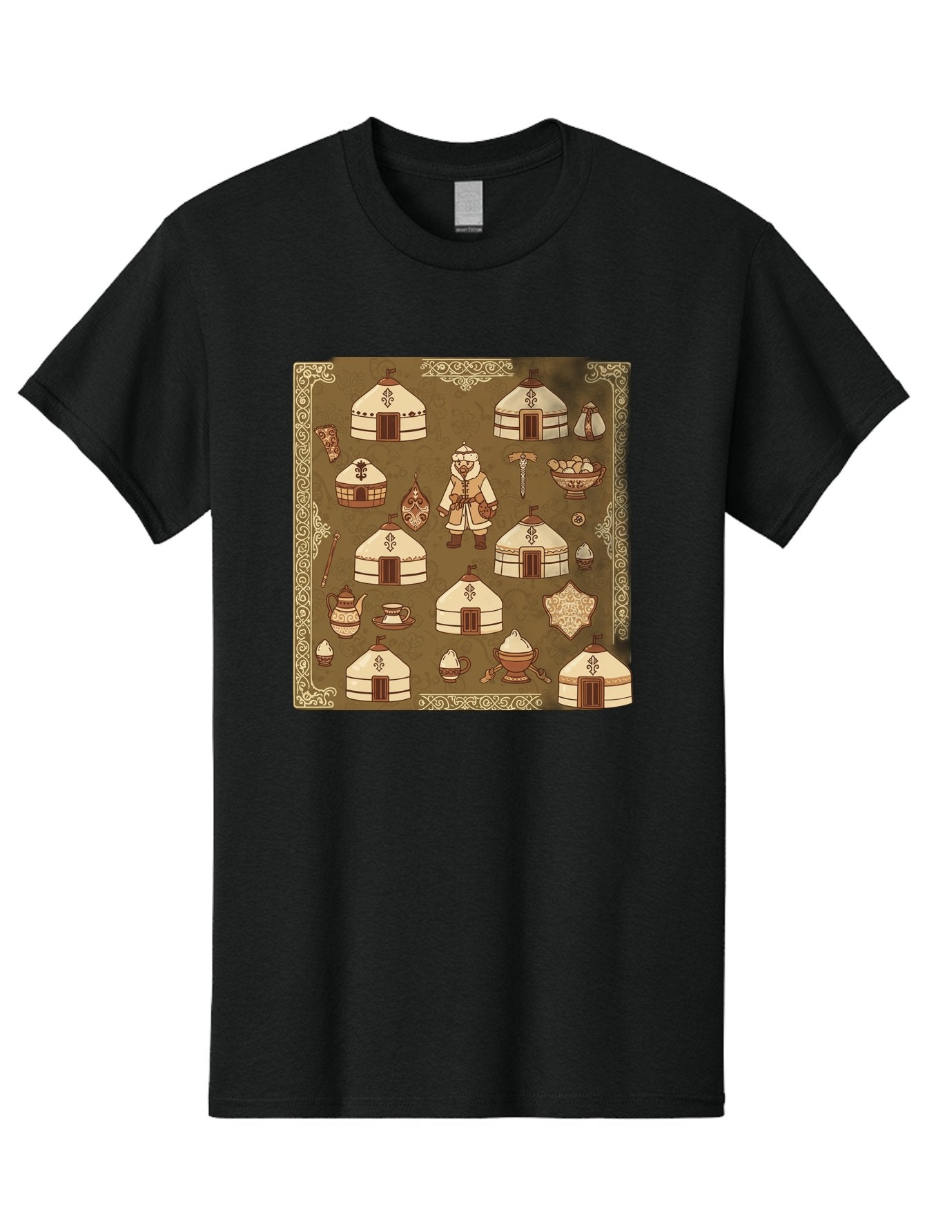 Mongolian-Yurt-Collection Men'S Graphic Tee, 100% Cotton, Comfortable Casual Summer Wear, Machine Washable, Vintage Camera, Old Camera, Antique Camera, Black Camera, Classic Photography, Photography Equipment, Nostalgic Device, Film Camera, Bag801 12