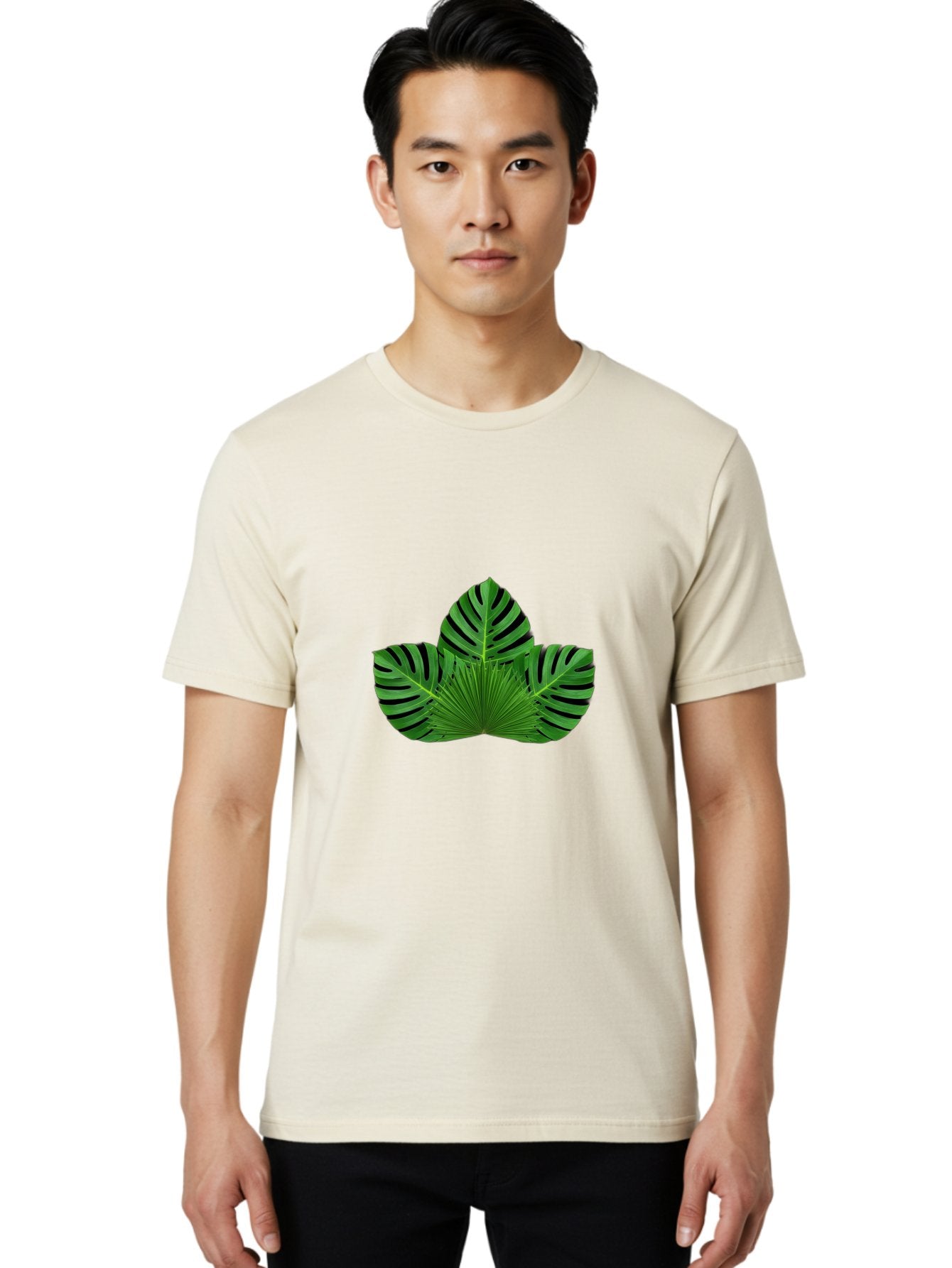 Monstera-Leaf Men'S Graphic Tee, 100% Cotton, Comfortable Casual Summer Wear, Machine Washable, Vintage Camera, Old Camera, Antique Camera, Black Camera, Classic Photography, Photography Equipment, Nostalgic Device, Film Camera, Camera Art Bag806 24