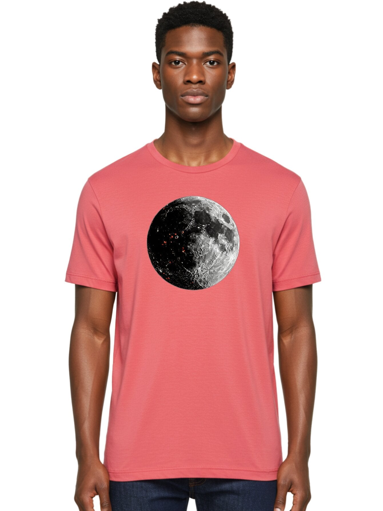 Moon-2 Men'S Graphic Tee, 100% Cotton, Comfortable Casual Summer Wear, Machine Washable, Vintage Camera, Old Camera, Antique Camera, Black Camera, Classic Photography, Photography Equipment, Nostalgic Device, Film Camera, Camera Art Bag808 30
