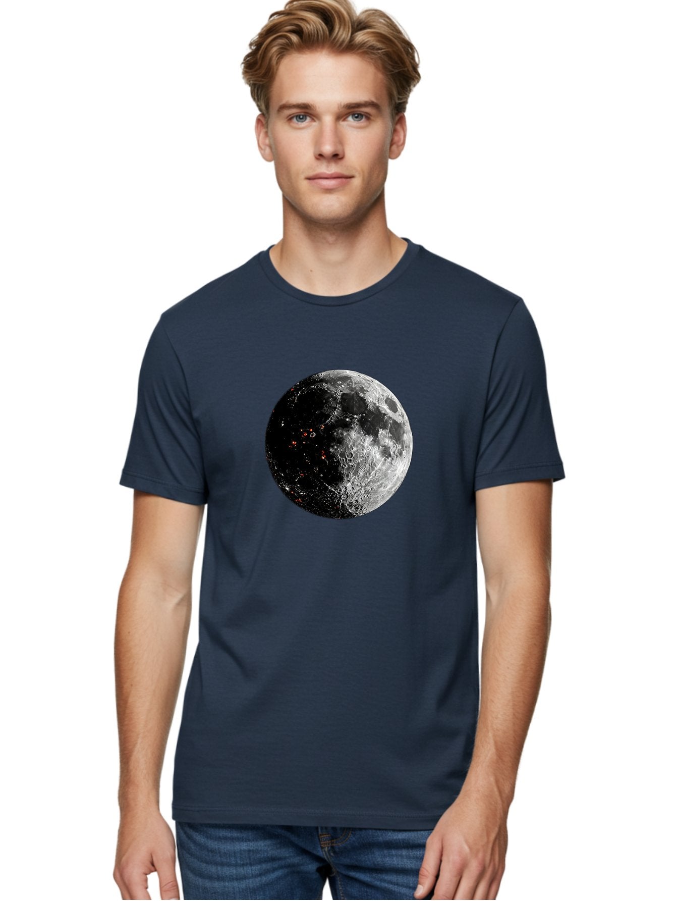 Moon-2 Men'S Graphic Tee, 100% Cotton, Comfortable Casual Summer Wear, Machine Washable, Vintage Camera, Old Camera, Antique Camera, Black Camera, Classic Photography, Photography Equipment, Nostalgic Device, Film Camera, Camera Art Bag808 18