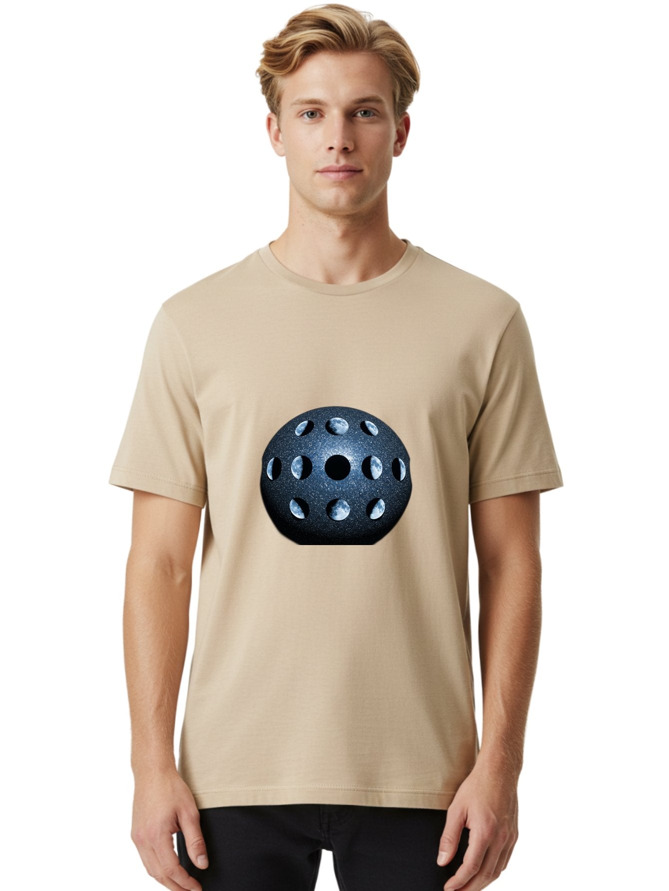Moon-Phases-Orb Men'S Graphic Tee, 100% Cotton, Comfortable Casual Summer Wear, Machine Washable, Vintage Camera, Old Camera, Antique Camera, Black Camera, Classic Photography, Photography Equipment, Nostalgic Device, Film Camera, Camera Art Bag809 25