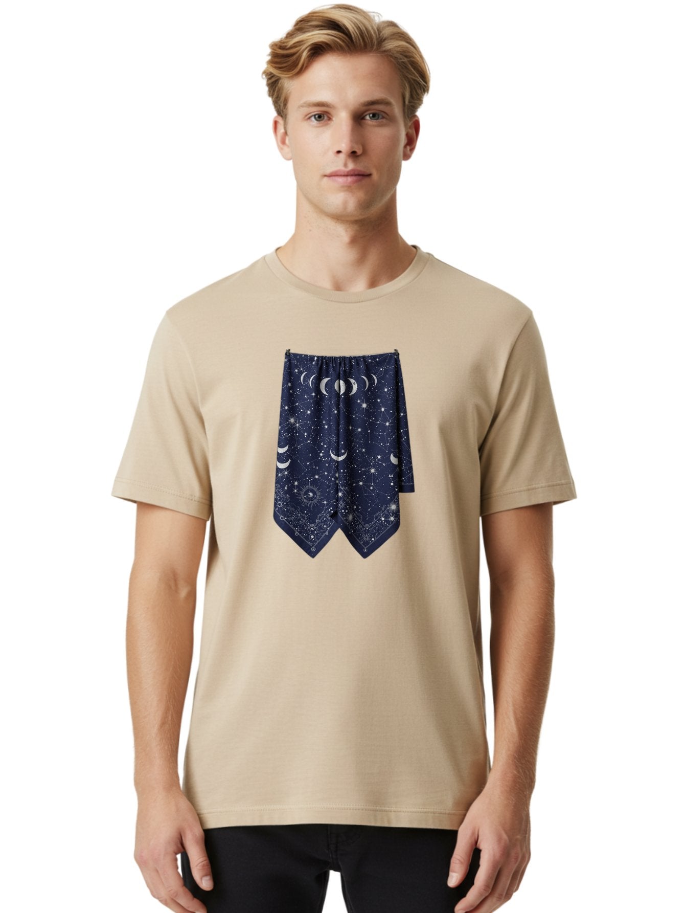 Moon-Phases-Shorts Men'S Graphic Tee, 100% Cotton, Comfortable Casual Summer Wear, Machine Washable, Vintage Camera, Old Camera, Antique Camera, Black Camera, Classic Photography, Photography Equipment, Nostalgic Device, Film Camera, Bag810 18