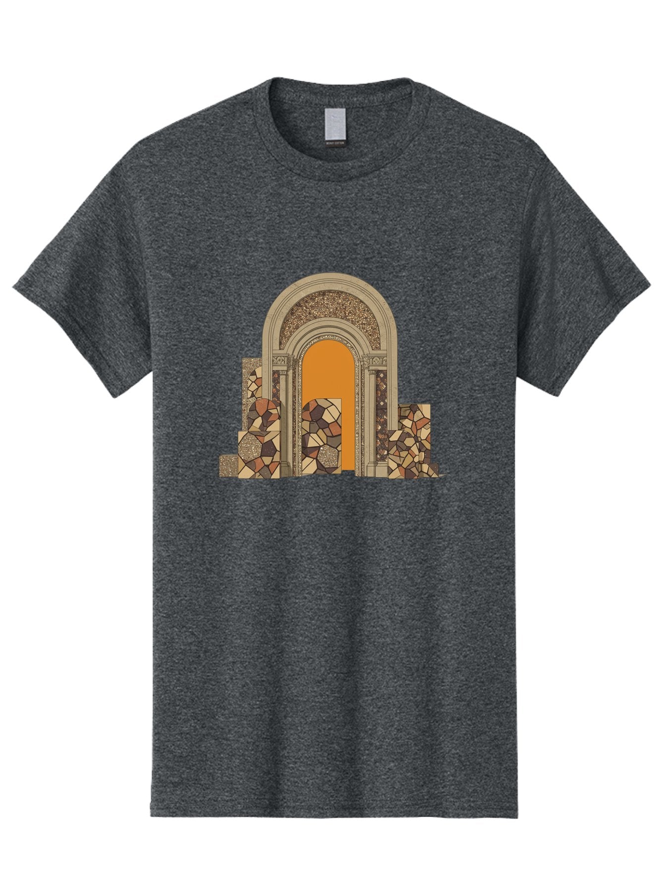 Mosaic-Archway Men'S Graphic Tee, 100% Cotton, Comfortable Casual Summer Wear, Machine Washable, Vintage Camera, Old Camera, Antique Camera, Black Camera, Classic Photography, Photography Equipment, Nostalgic Device, Film Camera, Camera Art Bag814 4