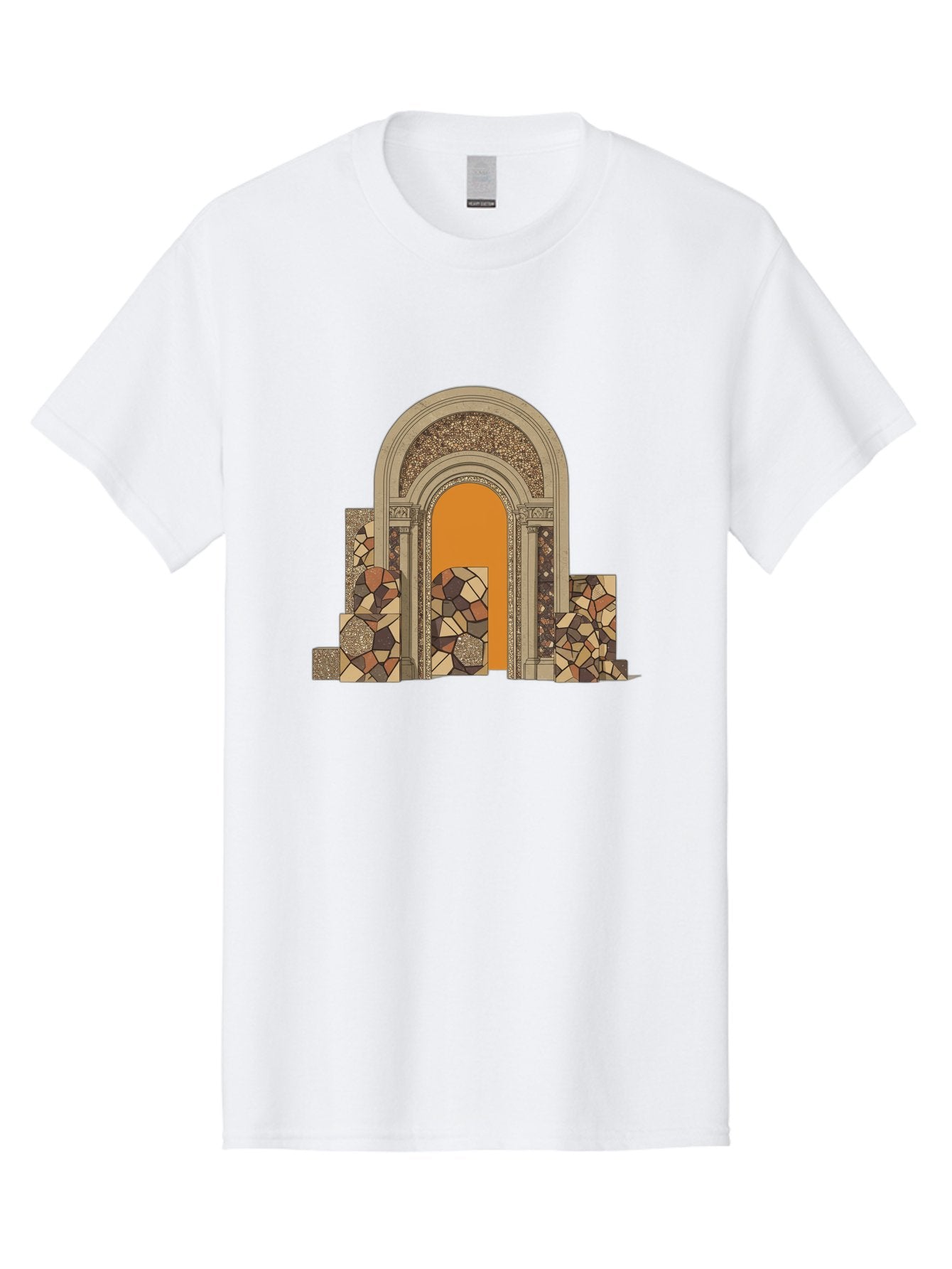 Mosaic-Archway Men'S Graphic Tee, 100% Cotton, Comfortable Casual Summer Wear, Machine Washable, Vintage Camera, Old Camera, Antique Camera, Black Camera, Classic Photography, Photography Equipment, Nostalgic Device, Film Camera, Camera Art Bag814 12