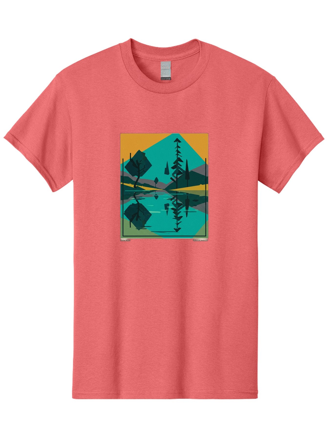 Mountain-Lake-Landscape Men'S Graphic Tee, 100% Cotton, Comfortable Casual Summer Wear, Machine Washable, Vintage Camera, Old Camera, Antique Camera, Black Camera, Classic Photography, Photography Equipment, Nostalgic Device, Film Camera, Bag821 12