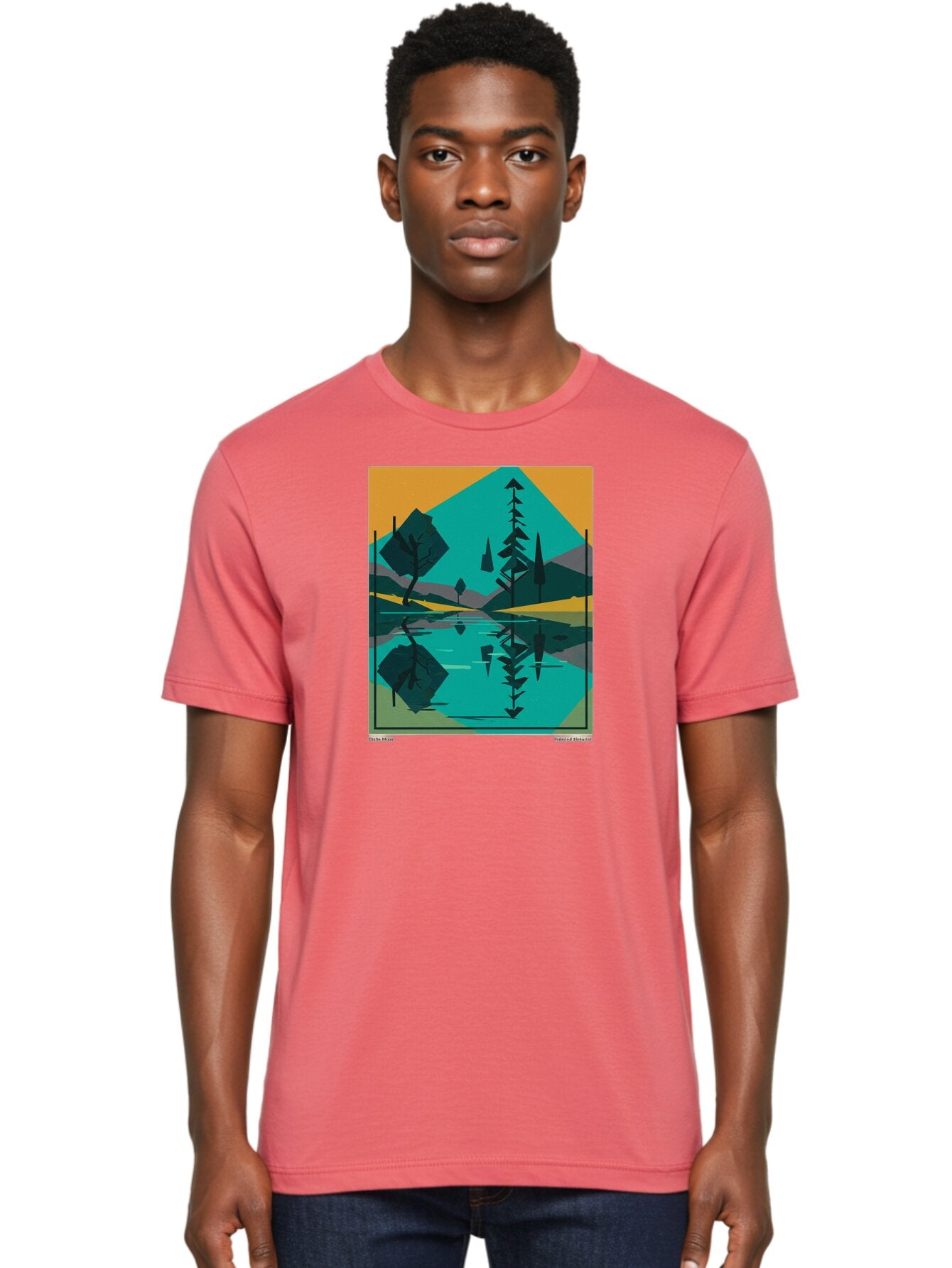 Mountain-Lake-Landscape Men'S Graphic Tee, 100% Cotton, Comfortable Casual Summer Wear, Machine Washable, Vintage Camera, Old Camera, Antique Camera, Black Camera, Classic Photography, Photography Equipment, Nostalgic Device, Film Camera, Bag821 28