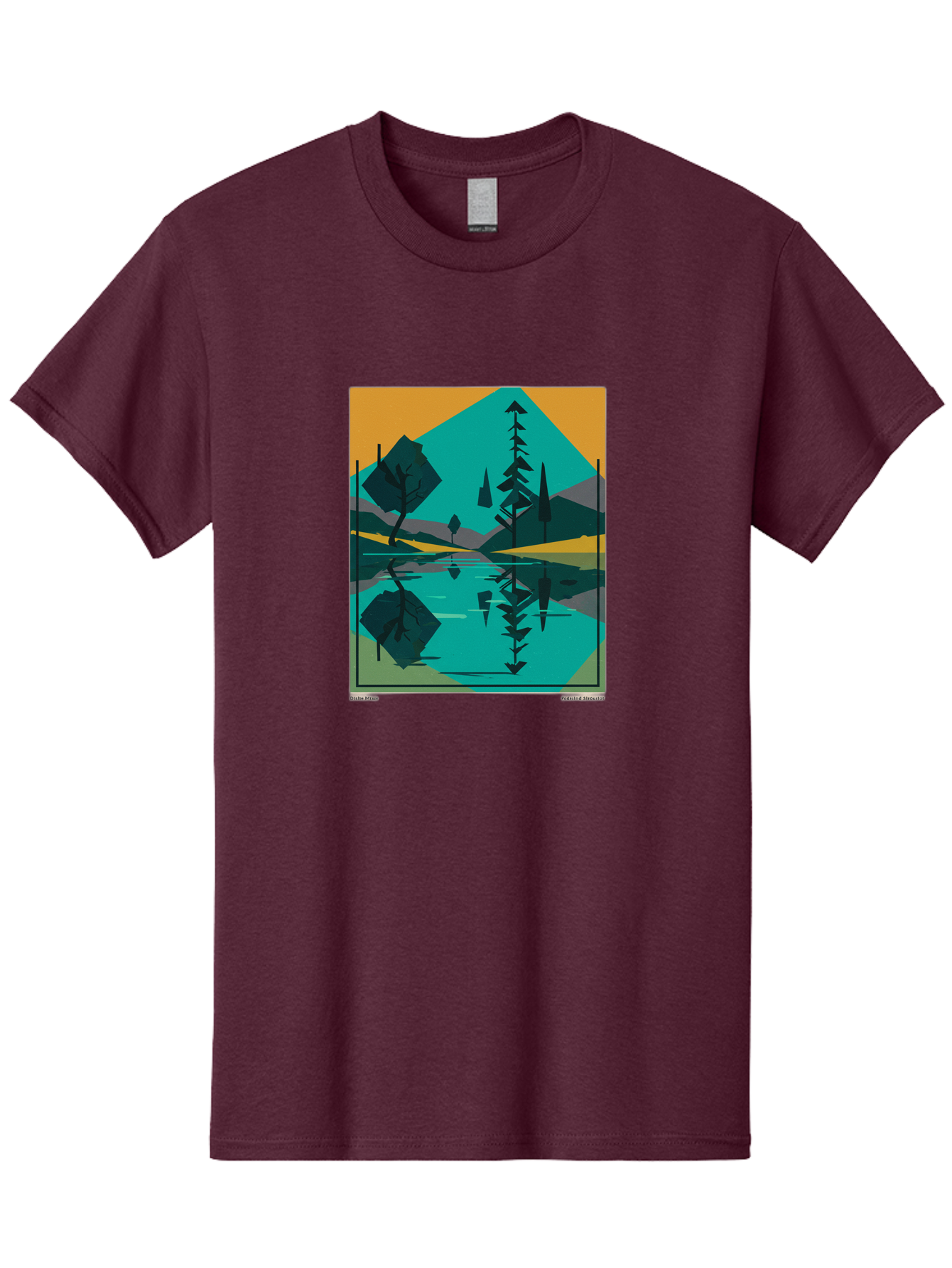 Mountain-Lake-Landscape Men'S Graphic Tee, 100% Cotton, Comfortable Casual Summer Wear, Machine Washable, Vintage Camera, Old Camera, Antique Camera, Black Camera, Classic Photography, Photography Equipment, Nostalgic Device, Film Camera, Bag821 11