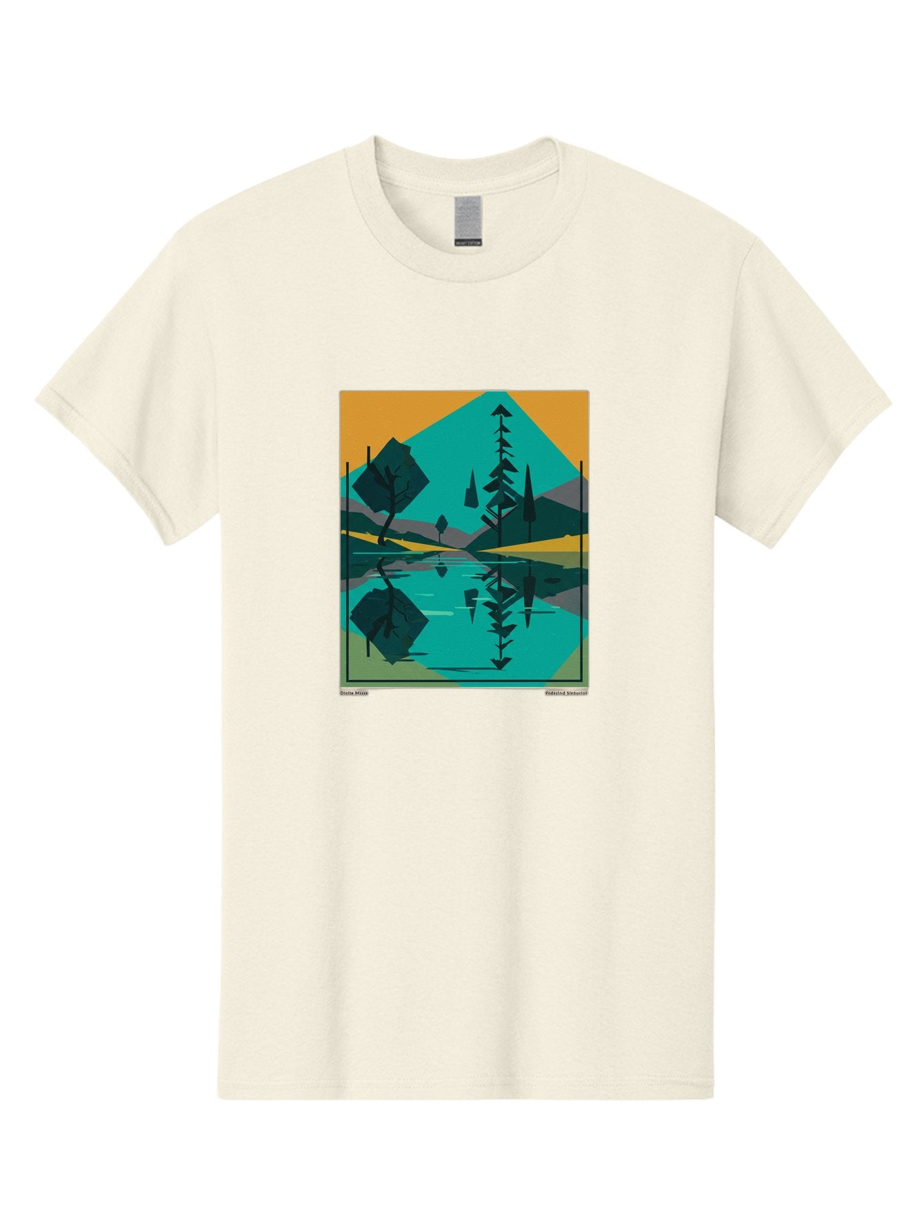 Mountain-Lake-Landscape Men'S Graphic Tee, 100% Cotton, Comfortable Casual Summer Wear, Machine Washable, Vintage Camera, Old Camera, Antique Camera, Black Camera, Classic Photography, Photography Equipment, Nostalgic Device, Film Camera, Bag821 3