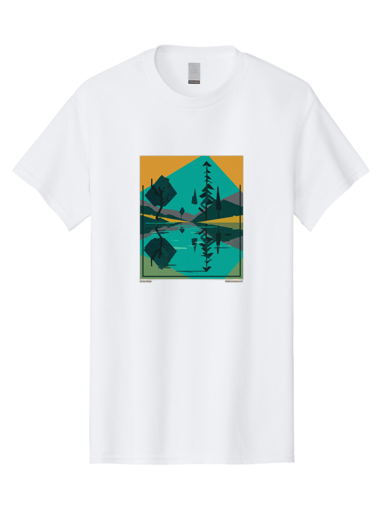 Mountain-Lake-Landscape Men'S Graphic Tee, 100% Cotton, Comfortable Casual Summer Wear, Machine Washable, Vintage Camera, Old Camera, Antique Camera, Black Camera, Classic Photography, Photography Equipment, Nostalgic Device, Film Camera, Bag821