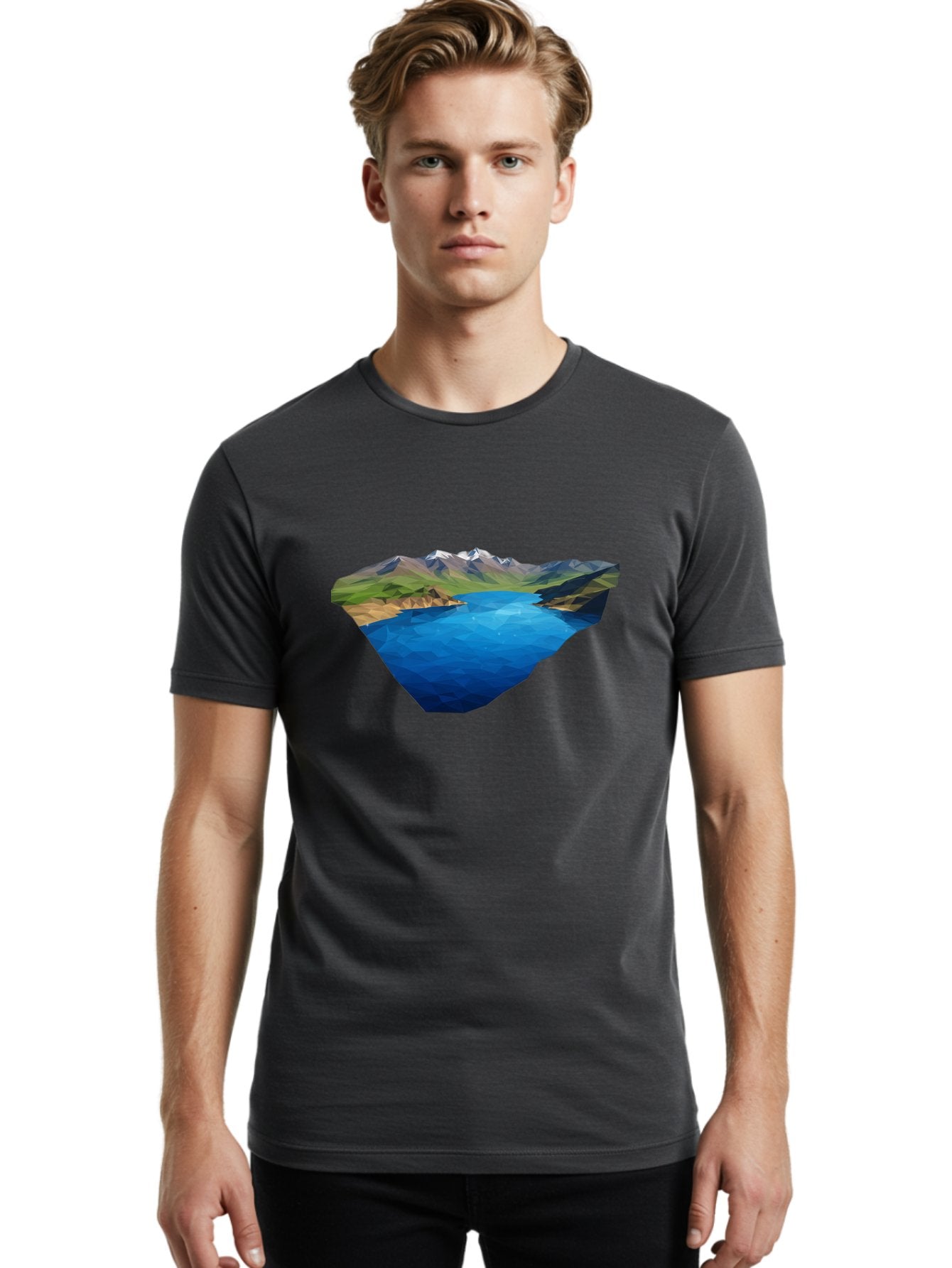 Mountain-Lake Men'S Graphic Tee, 100% Cotton, Comfortable Casual Summer Wear, Machine Washable, Vintage Camera, Old Camera, Antique Camera, Black Camera, Classic Photography, Photography Equipment, Nostalgic Device, Film Camera, Camera Art Bag823 17