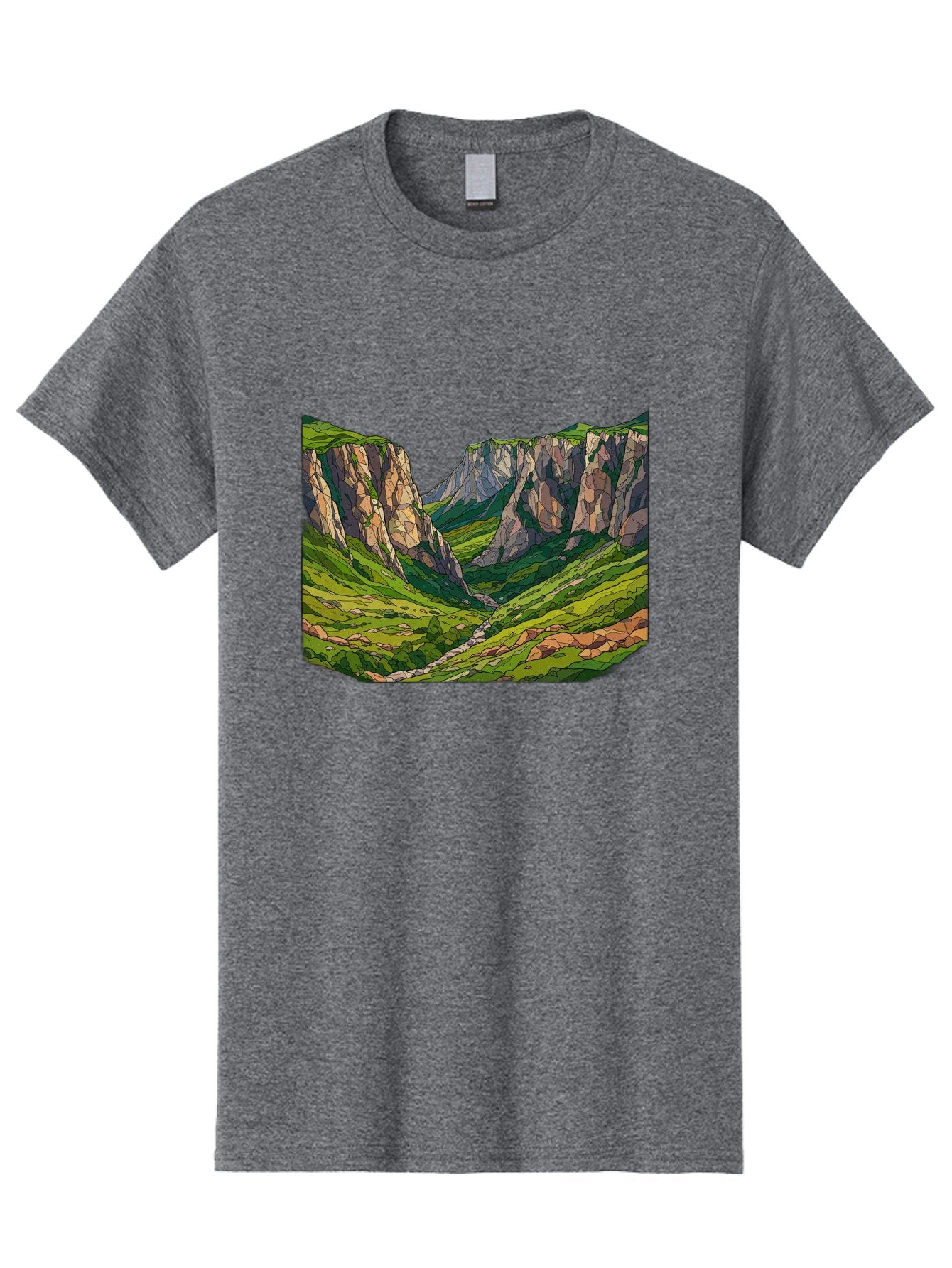 Mountain-Landscape-1 Men'S Graphic Tee, 100% Cotton, Comfortable Casual Summer Wear, Machine Washable, Vintage Camera, Old Camera, Antique Camera, Black Camera, Classic Photography, Photography Equipment, Nostalgic Device, Film Camera, Bag824 15