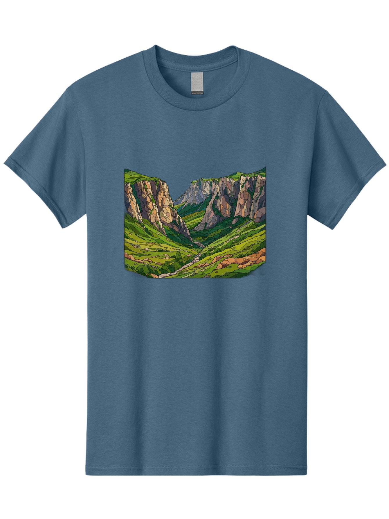 Mountain-Landscape-1 Men'S Graphic Tee, 100% Cotton, Comfortable Casual Summer Wear, Machine Washable, Vintage Camera, Old Camera, Antique Camera, Black Camera, Classic Photography, Photography Equipment, Nostalgic Device, Film Camera, Bag824 3