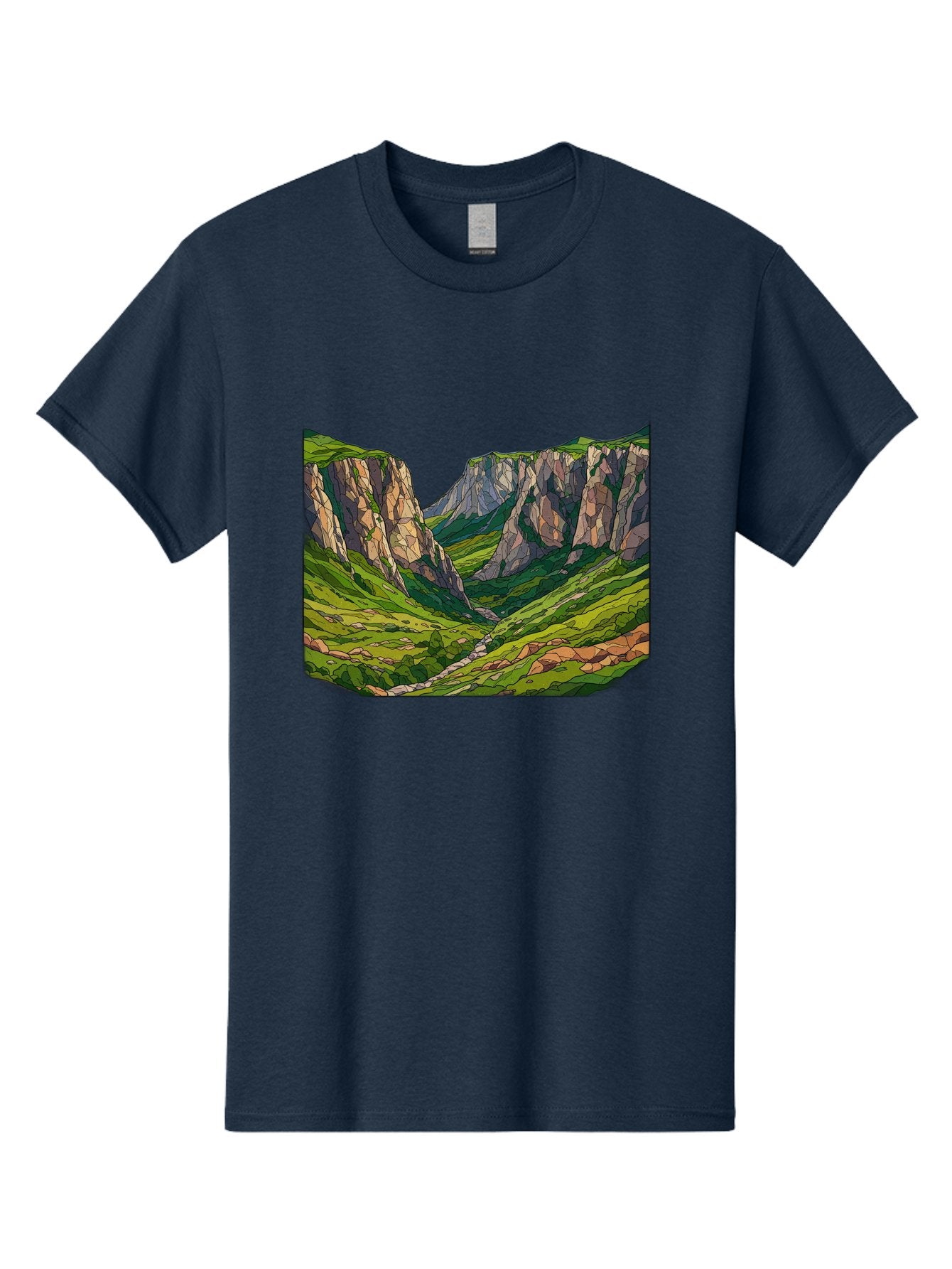 Mountain-Landscape-1 Men'S Graphic Tee, 100% Cotton, Comfortable Casual Summer Wear, Machine Washable, Vintage Camera, Old Camera, Antique Camera, Black Camera, Classic Photography, Photography Equipment, Nostalgic Device, Film Camera, Bag824 12