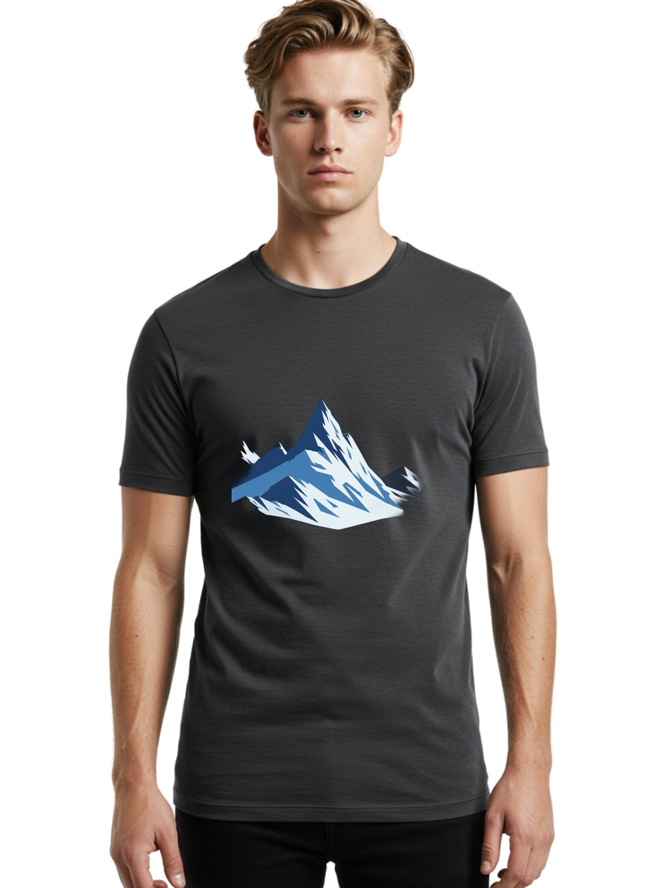 Mountain-Peak-1 Men'S Graphic Tee, 100% Cotton, Comfortable Casual Summer Wear, Machine Washable, Vintage Camera, Old Camera, Antique Camera, Black Camera, Classic Photography, Photography Equipment, Nostalgic Device, Film Camera, Camera Art Bag826 23