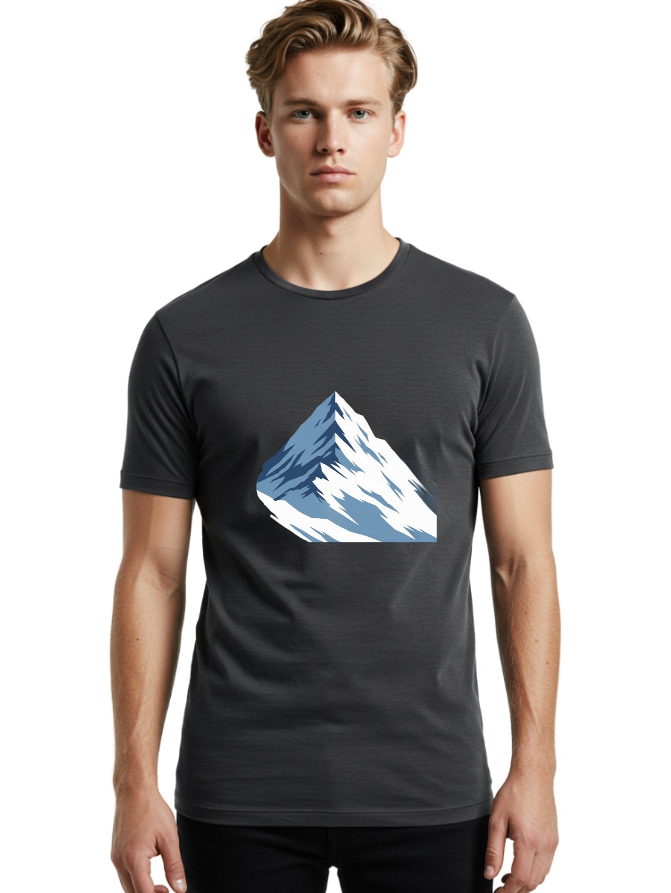 Mountain-Peak-3 Men'S Graphic Tee, 100% Cotton, Comfortable Casual Summer Wear, Machine Washable, Vintage Camera, Old Camera, Antique Camera, Black Camera, Classic Photography, Photography Equipment, Nostalgic Device, Film Camera, Camera Art Bag828 16