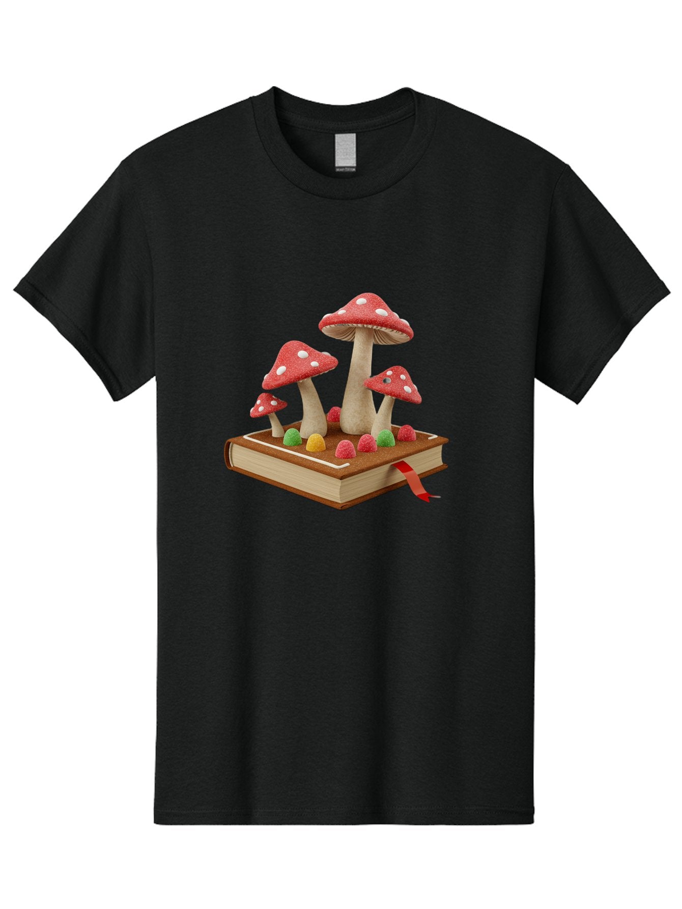 Mushroom-Book-1 Men'S Graphic Tee, 100% Cotton, Comfortable Casual Summer Wear, Machine Washable, Vintage Camera, Old Camera, Antique Camera, Black Camera, Classic Photography, Photography Equipment, Nostalgic Device, Film Camera, Camera Art Bag833 6