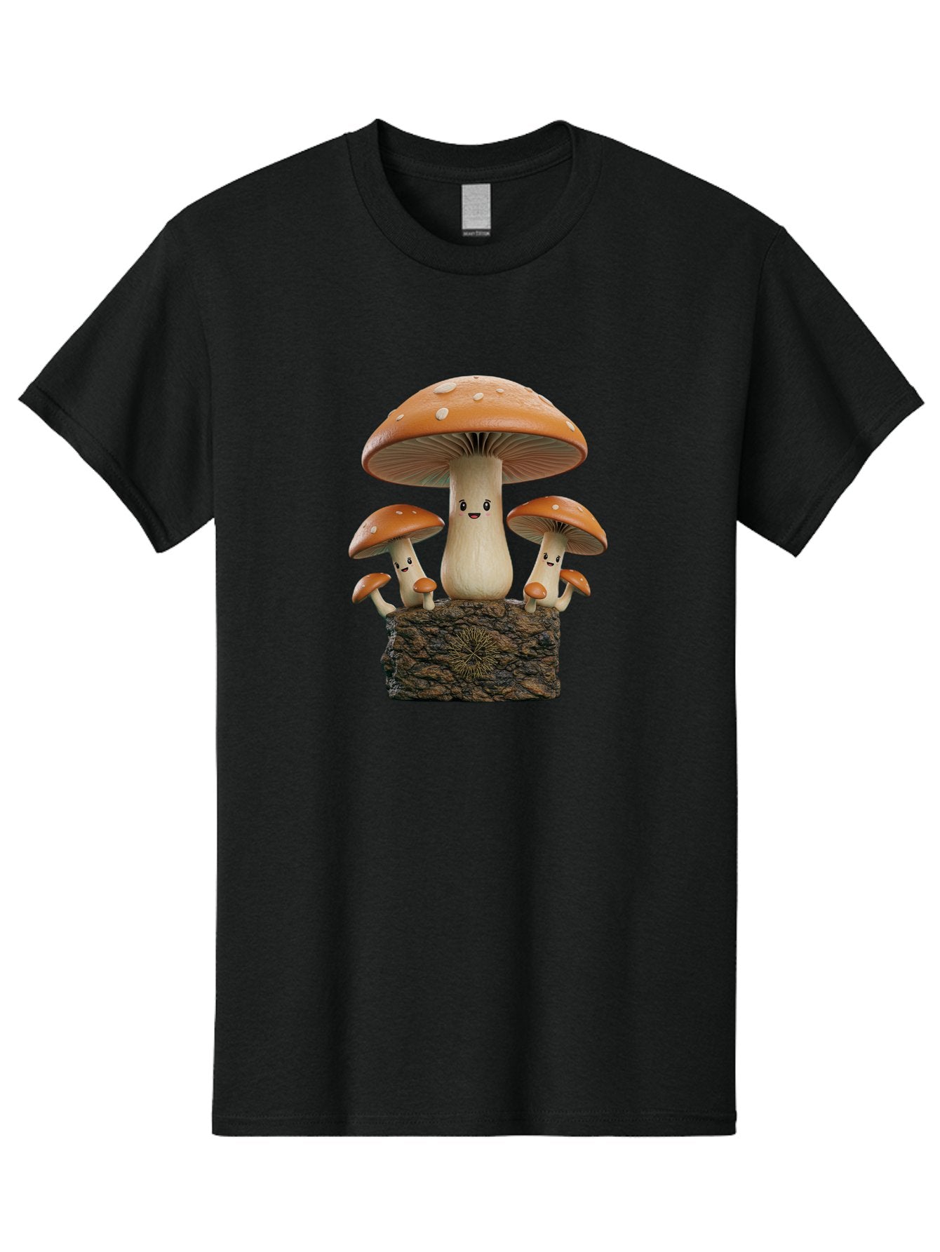 Mushroom-Family Men'S Graphic Tee, 100% Cotton, Comfortable Casual Summer Wear, Machine Washable, Vintage Camera, Old Camera, Antique Camera, Black Camera, Classic Photography, Photography Equipment, Nostalgic Device, Film Camera, Camera Art Bag838