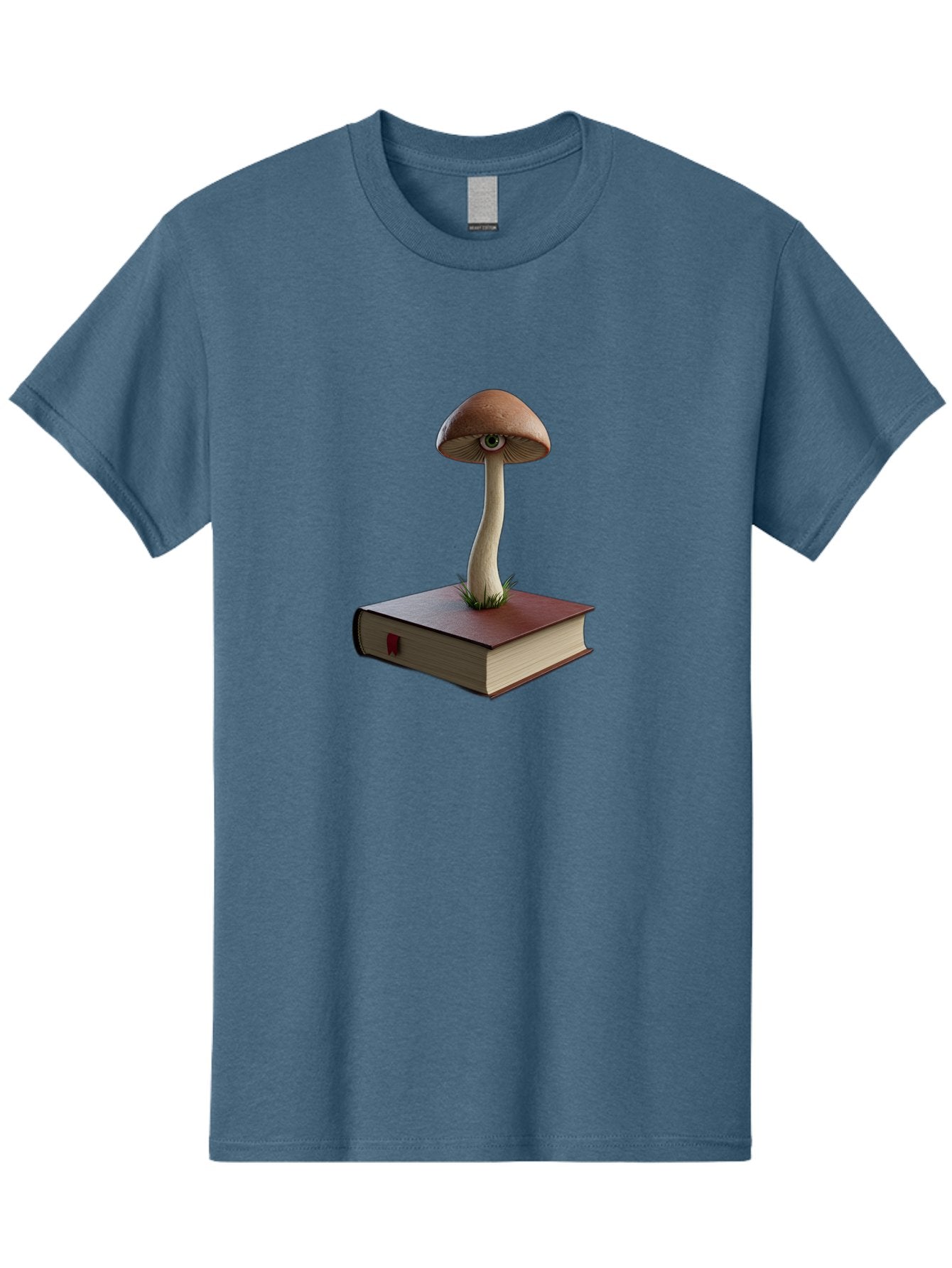 Mushroom-On-Book Men'S Graphic Tee, 100% Cotton, Comfortable Casual Summer Wear, Machine Washable, Vintage Camera, Old Camera, Antique Camera, Black Camera, Classic Photography, Photography Equipment, Nostalgic Device, Film Camera, Camera Art Bag840 8