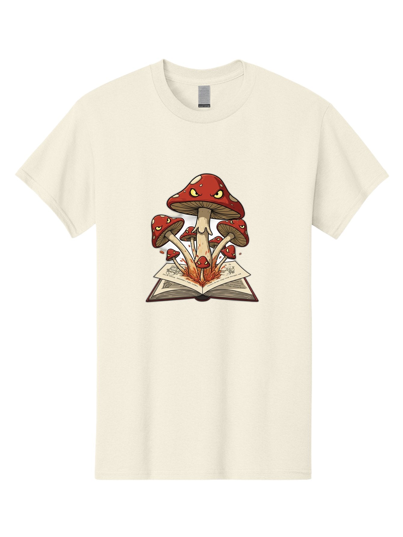 Mushrooms-Emerging-From-Book-1 Men'S Graphic Tee, 100% Cotton, Comfortable Casual Summer Wear, Machine Washable, Vintage Camera, Old Camera, Antique Camera, Black Camera, Classic Photography, Photography Equipment, Nostalgic Device, Bag842 12