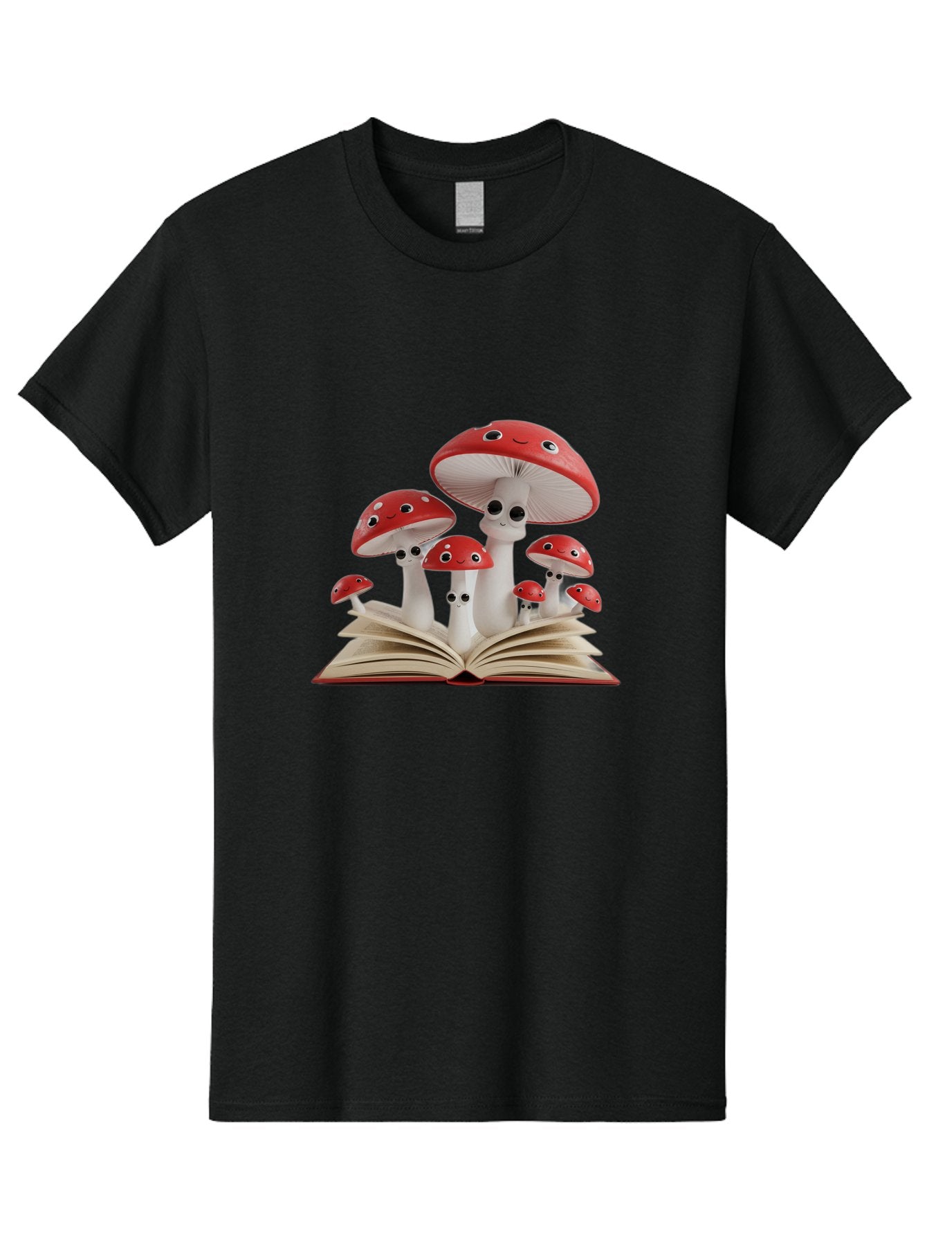 Mushrooms-Emerging-From-Book Men'S Graphic Tee, 100% Cotton, Comfortable Casual Summer Wear, Machine Washable, Vintage Camera, Old Camera, Antique Camera, Black Camera, Classic Photography, Photography Equipment, Nostalgic Device, Film Camera, Bag843 11