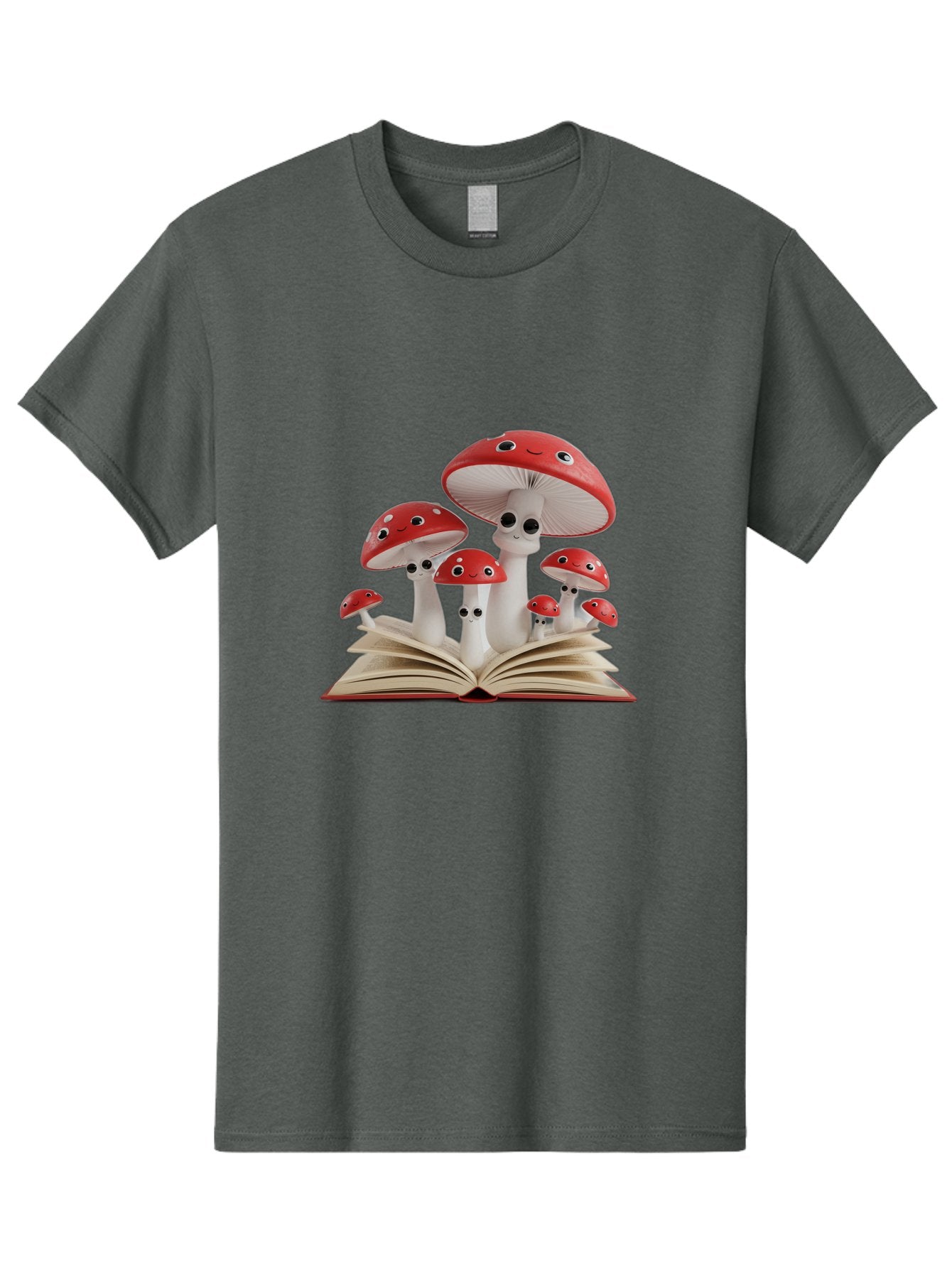 Mushrooms-Emerging-From-Book Men'S Graphic Tee, 100% Cotton, Comfortable Casual Summer Wear, Machine Washable, Vintage Camera, Old Camera, Antique Camera, Black Camera, Classic Photography, Photography Equipment, Nostalgic Device, Film Camera, Bag843 3