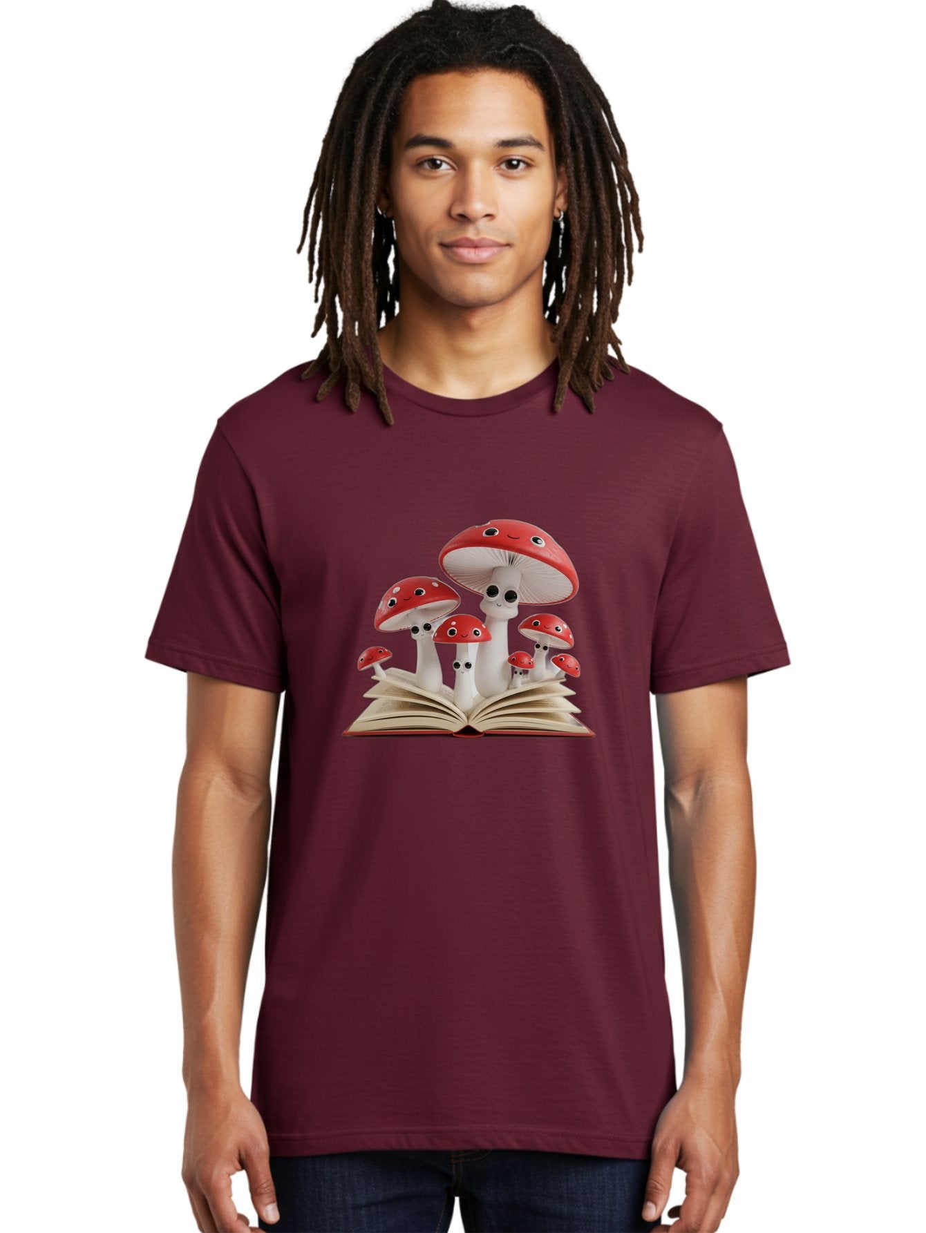 Mushrooms-Emerging-From-Book Men'S Graphic Tee, 100% Cotton, Comfortable Casual Summer Wear, Machine Washable, Vintage Camera, Old Camera, Antique Camera, Black Camera, Classic Photography, Photography Equipment, Nostalgic Device, Film Camera, Bag843 18